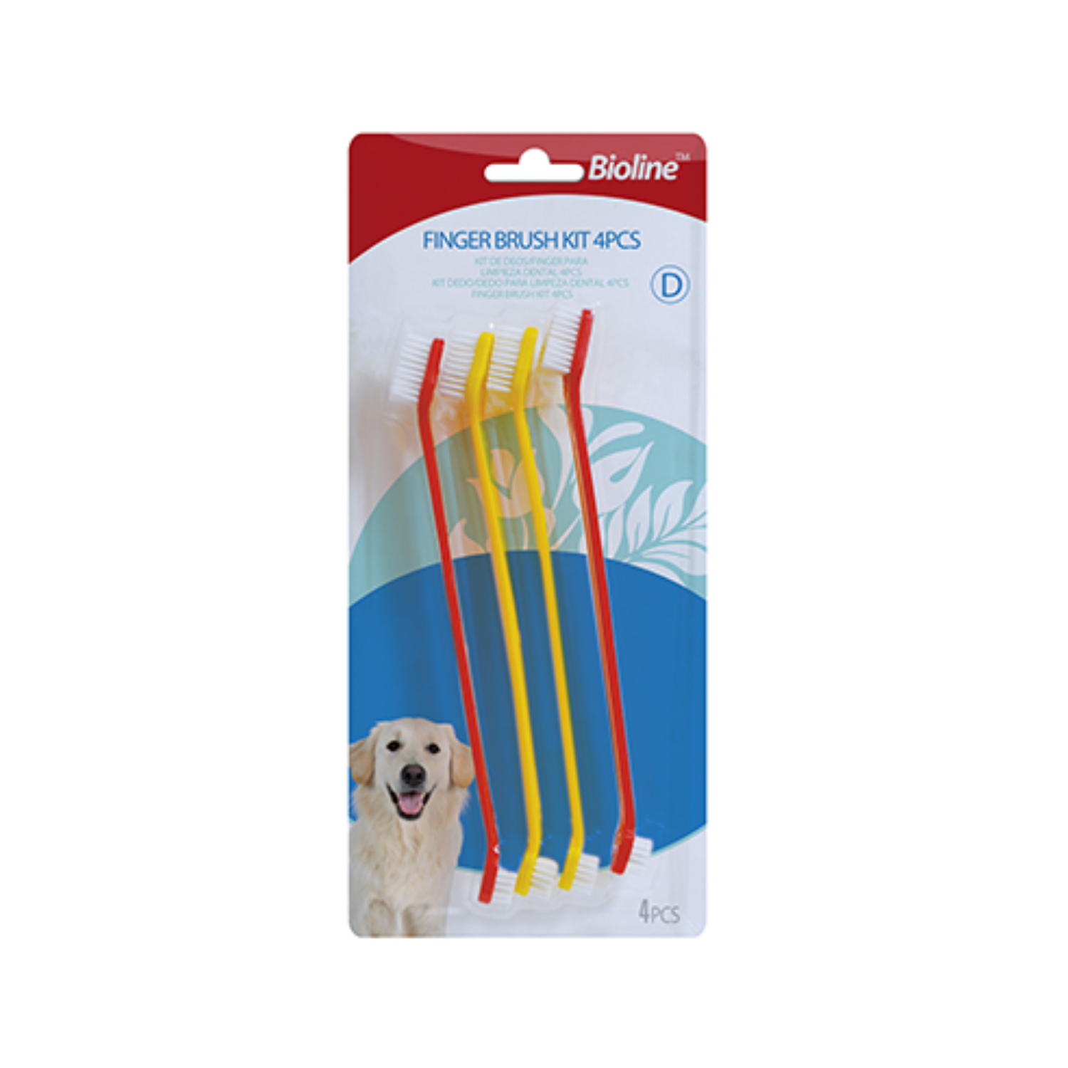 Set 4 Cepillo Dental para Perro-0
