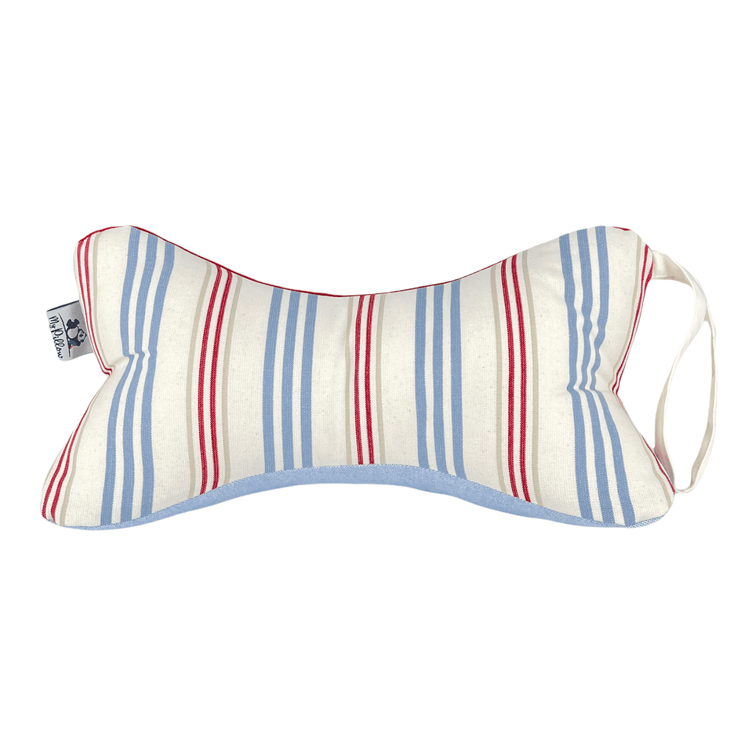 My Pillow Lineas Celeste rojo -3