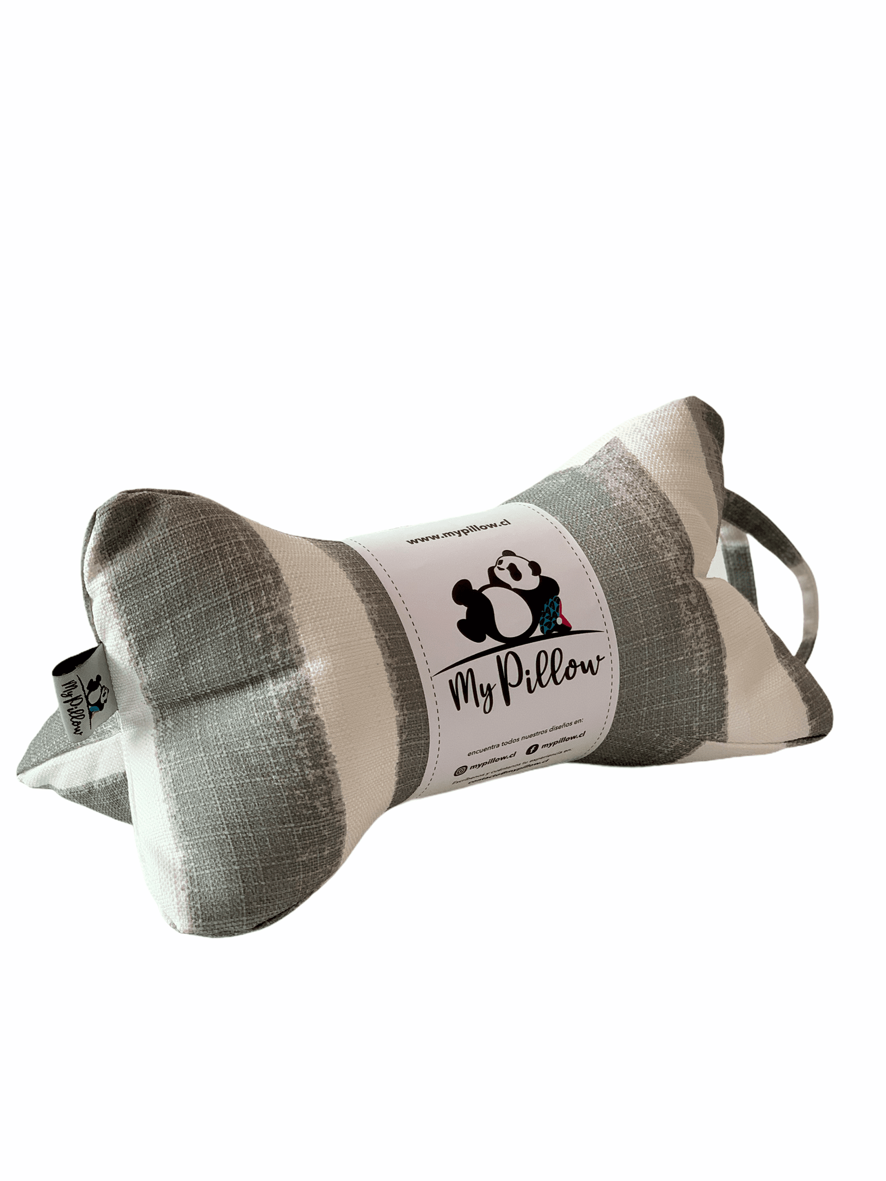Cojín / Almohada My Pillow Franjas Gris con Blanco-0