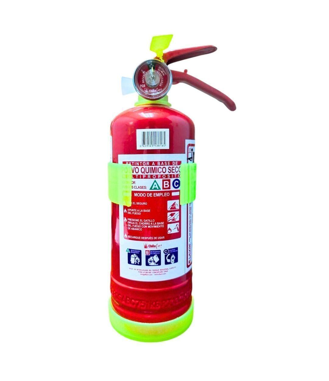 Extintor Pqs 75% 1 Kilo Chilefire ABC-0
