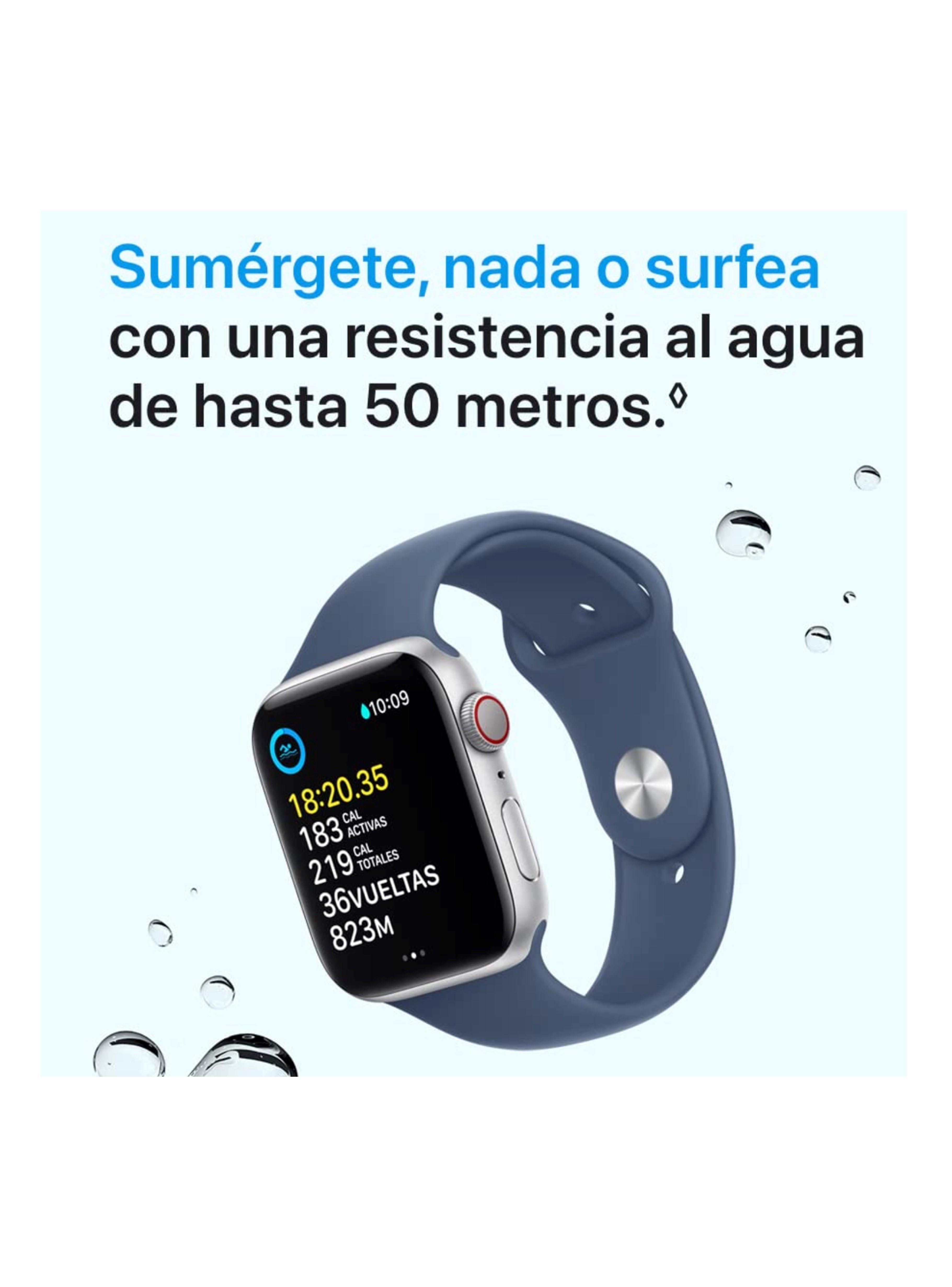Apple Watch SE 2.ª Gen (GPS) Aluminio 40mm - S/M - Starlight-4