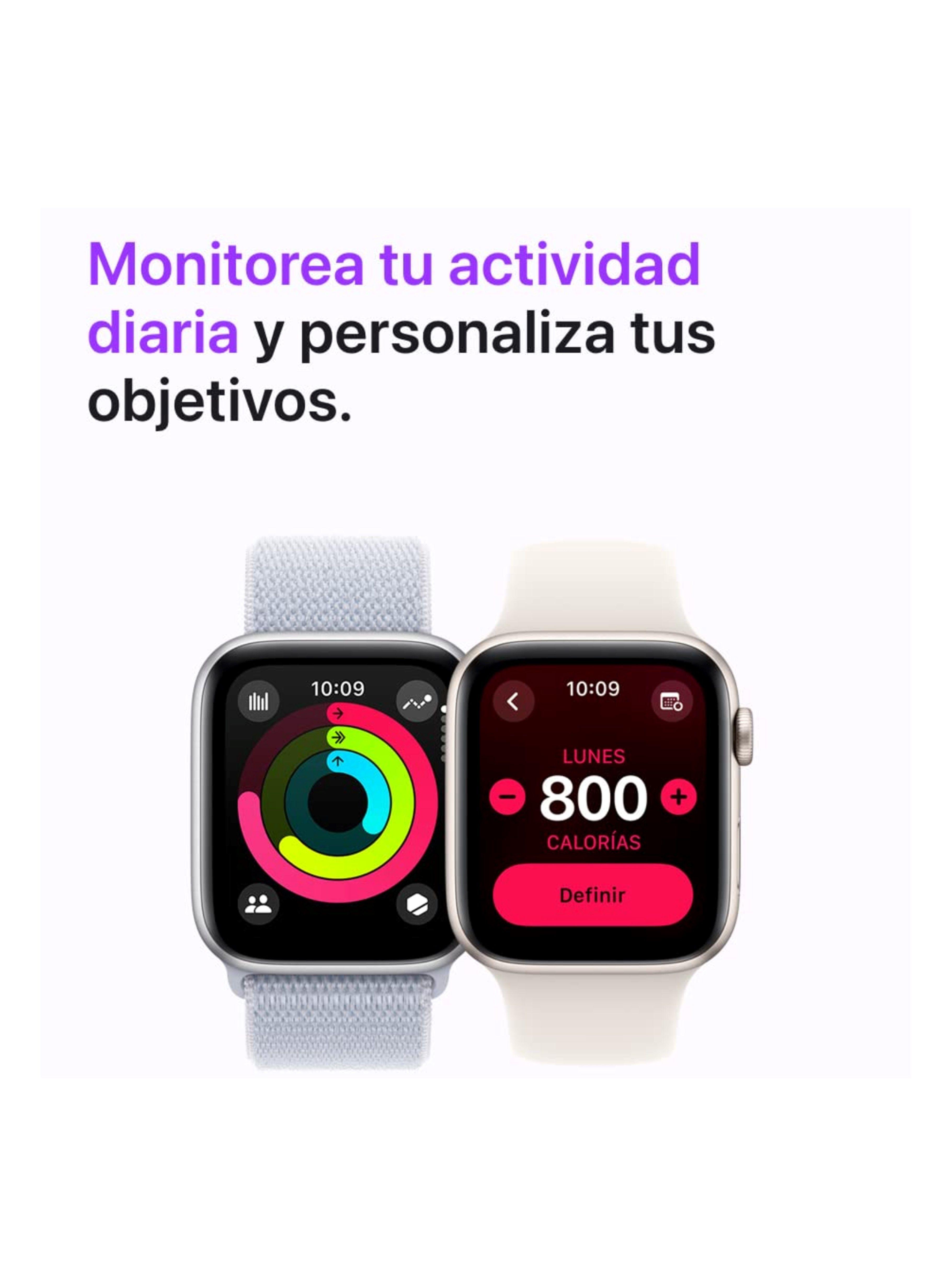 Apple Watch SE 2.ª Gen (GPS) Aluminio 40mm - S/M - Starlight-5