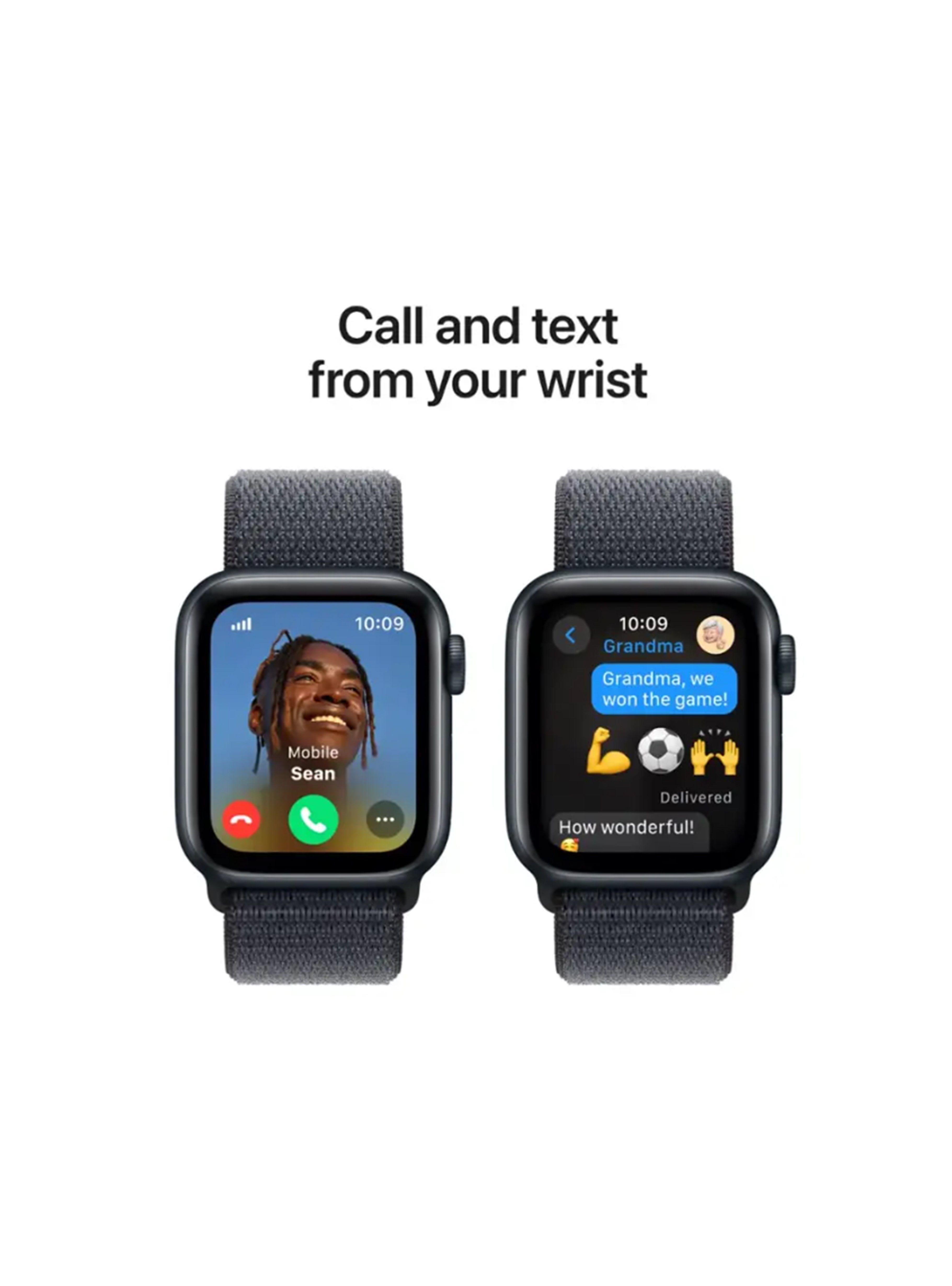 Apple Watch SE 2.ª gen. (GPS) 40mm Caja Aluminio con correa Ink Sport Loop S/M - Color Midnight -3