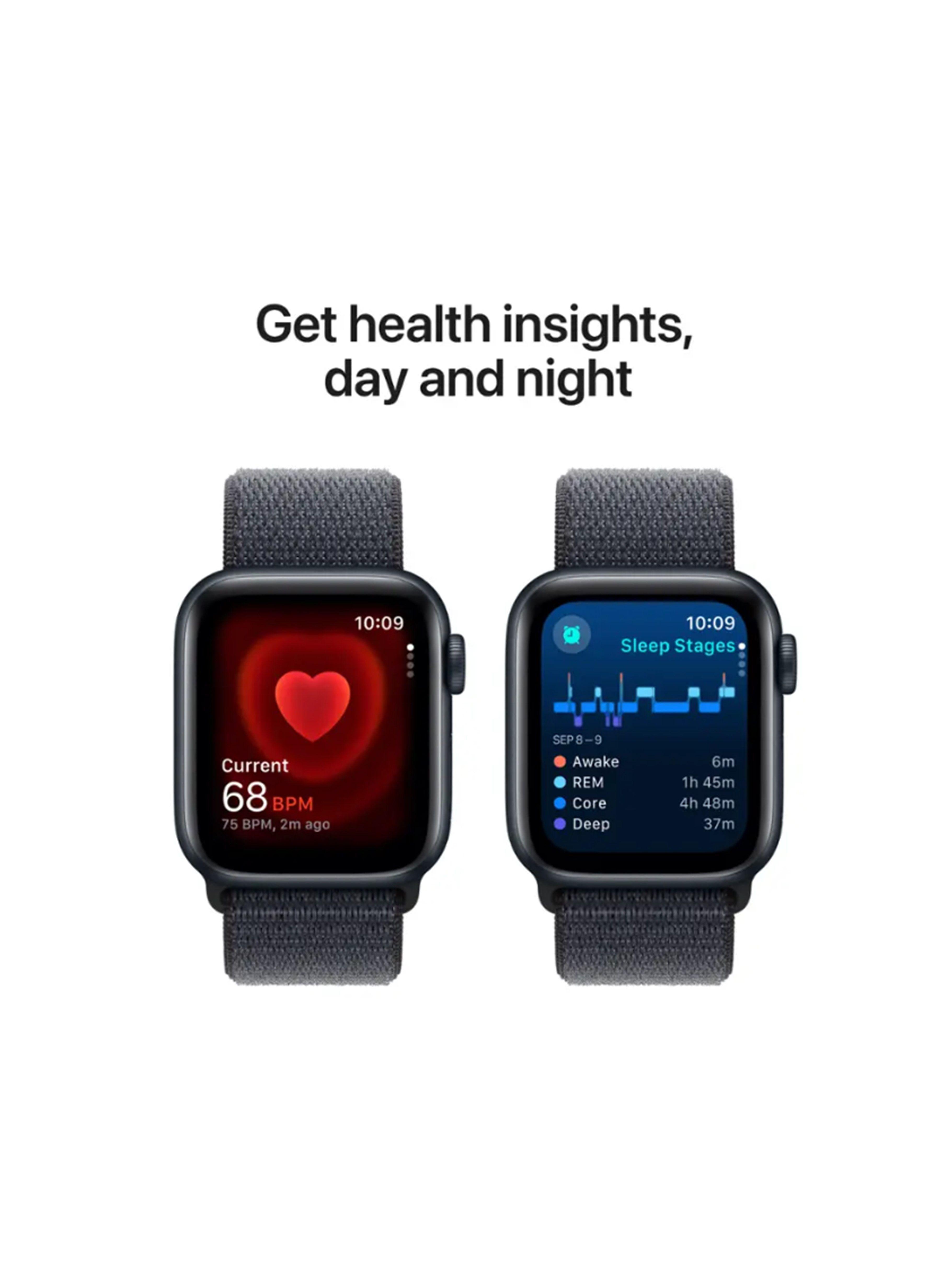 Apple Watch SE 2.ª gen. (GPS) 40mm Caja Aluminio con correa Ink Sport Loop S/M - Color Midnight -4
