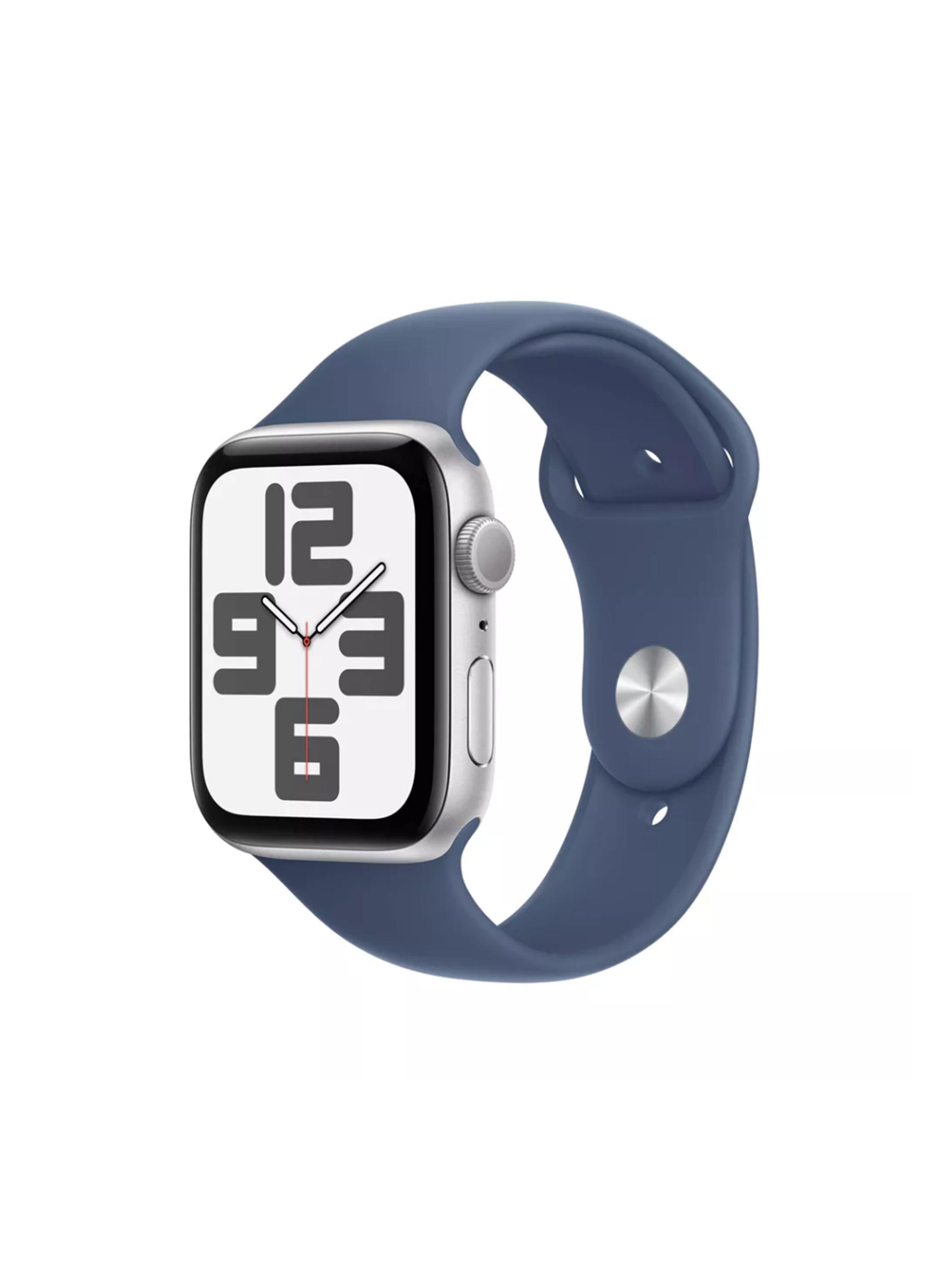 Apple Watch SE (2da Gen) GPS 44mm - Aluminio Silver con Correa Sport Band Denim S/M-0