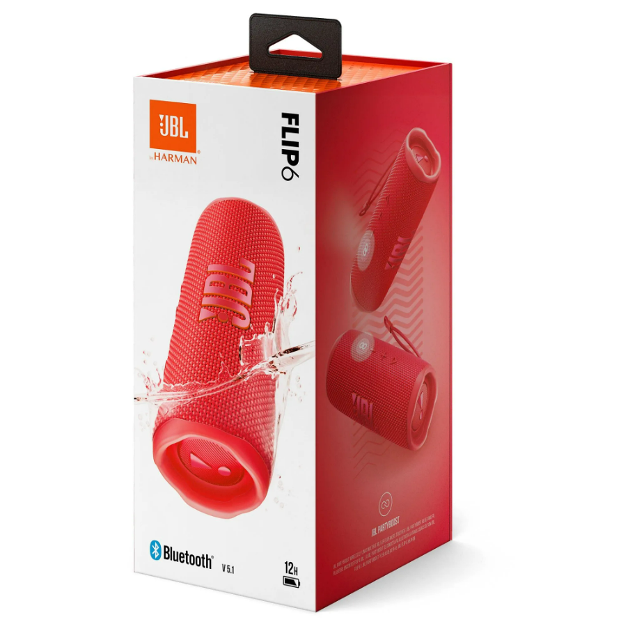 PARLANTE JBL FLIP 6 - ROJO-4