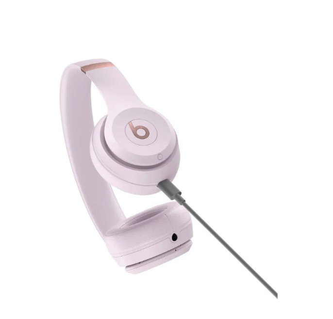 Audífonos Inalámbricos Beats Solo 4 - Rosa Algodón Color Rosa Claro-3