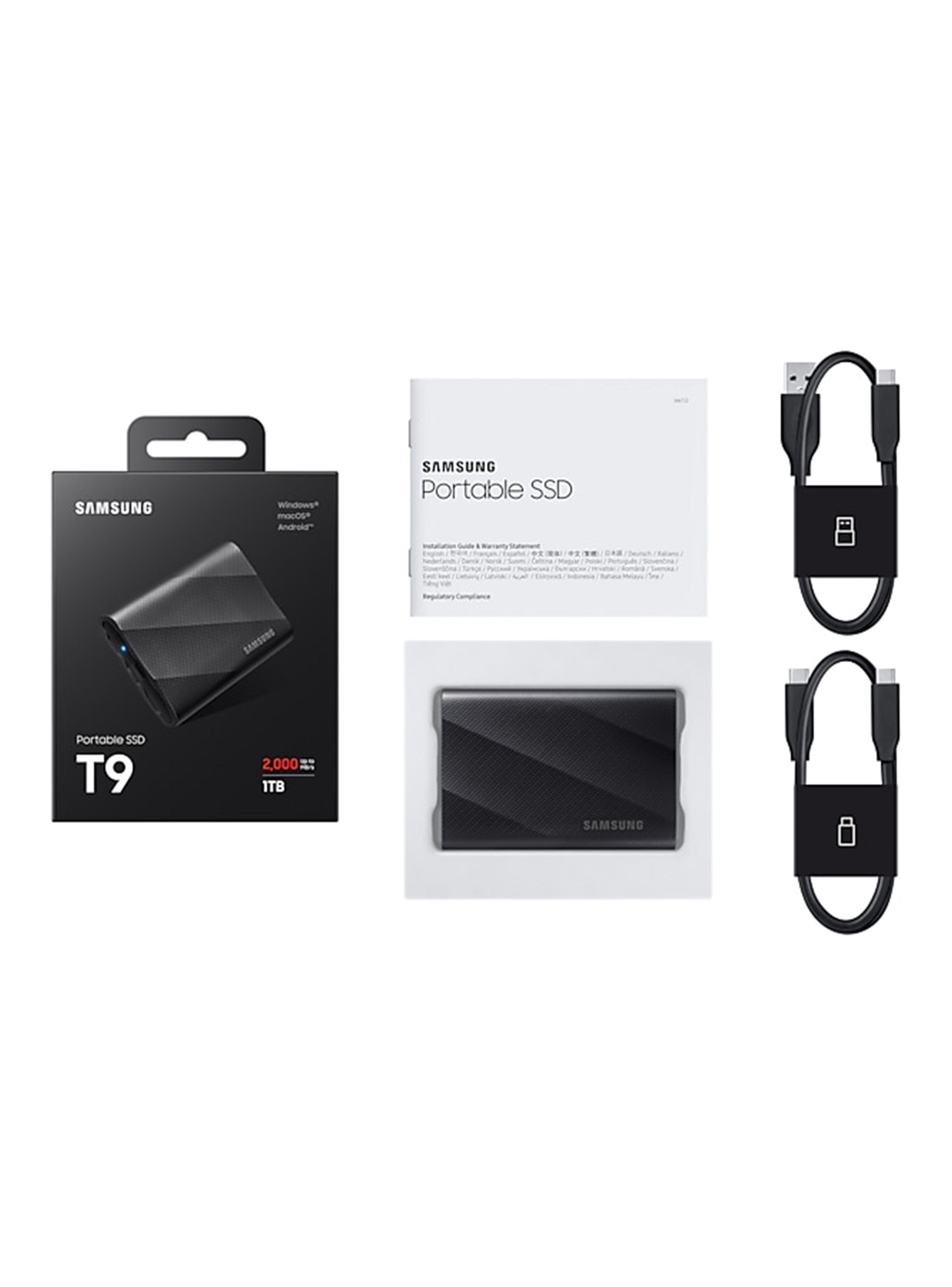 Disco Sólido Externo SSD Samsung T9 1TB USB 3.2 Gen 2x2-7