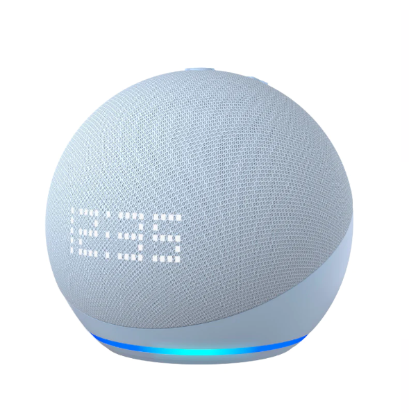 Amazon Alexa Echo Dot 5 con Reloj - Azul-0