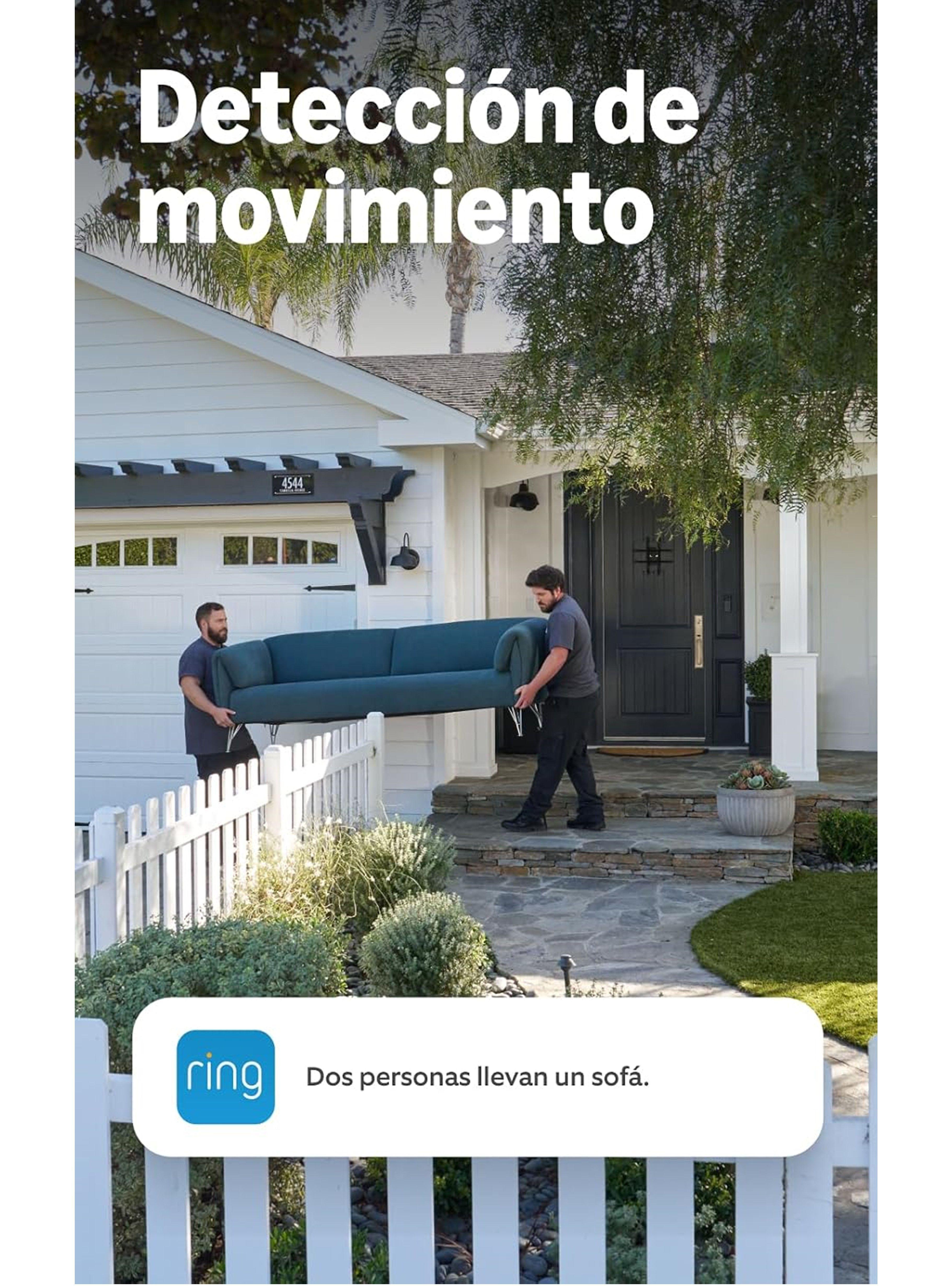 Camara de Seguridad Ring Battery Doorbell con Indoor Cam Plus Blanco-4