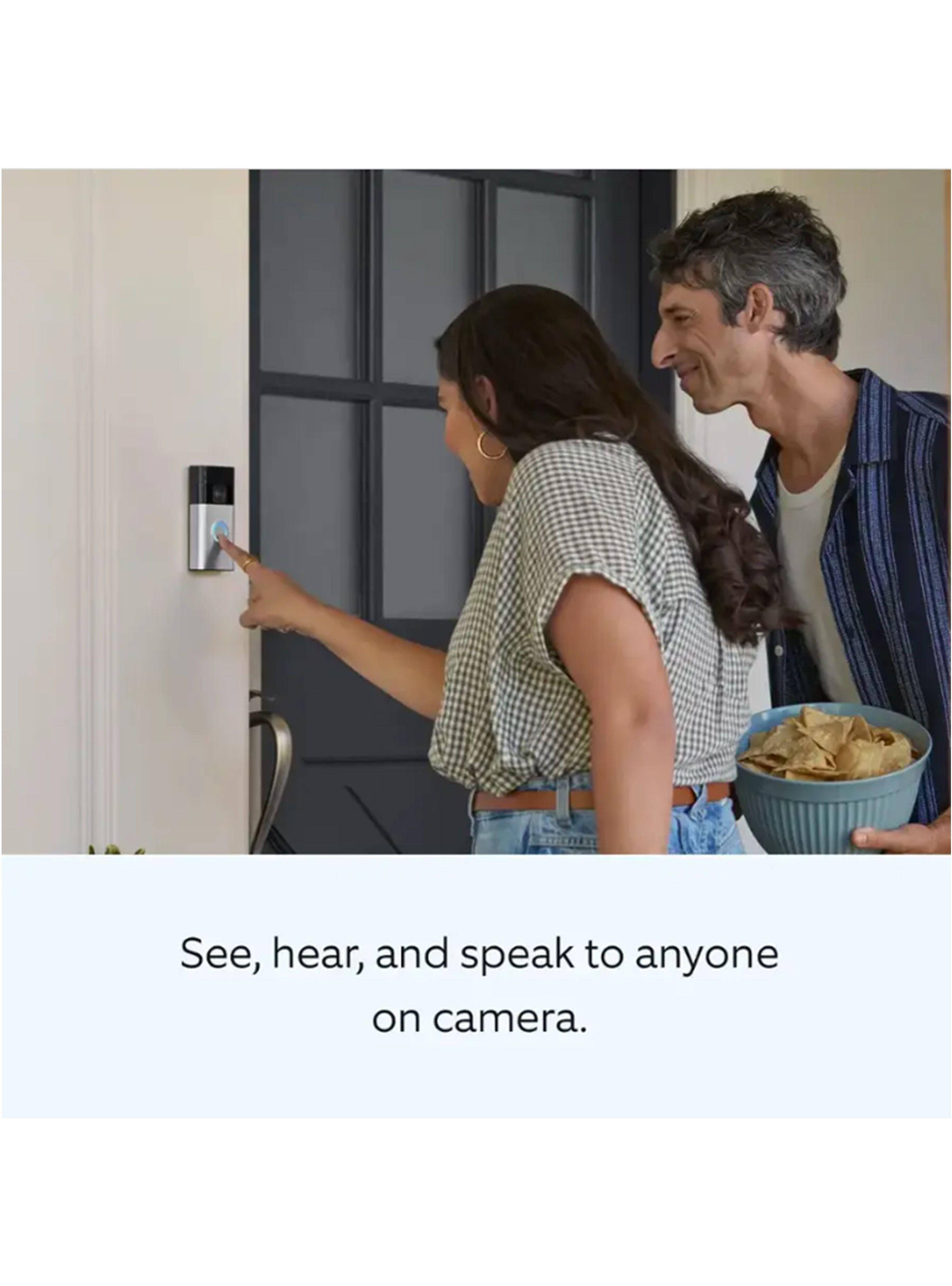 Timbre Inteligente Ring Battery Doorbell - Café-2
