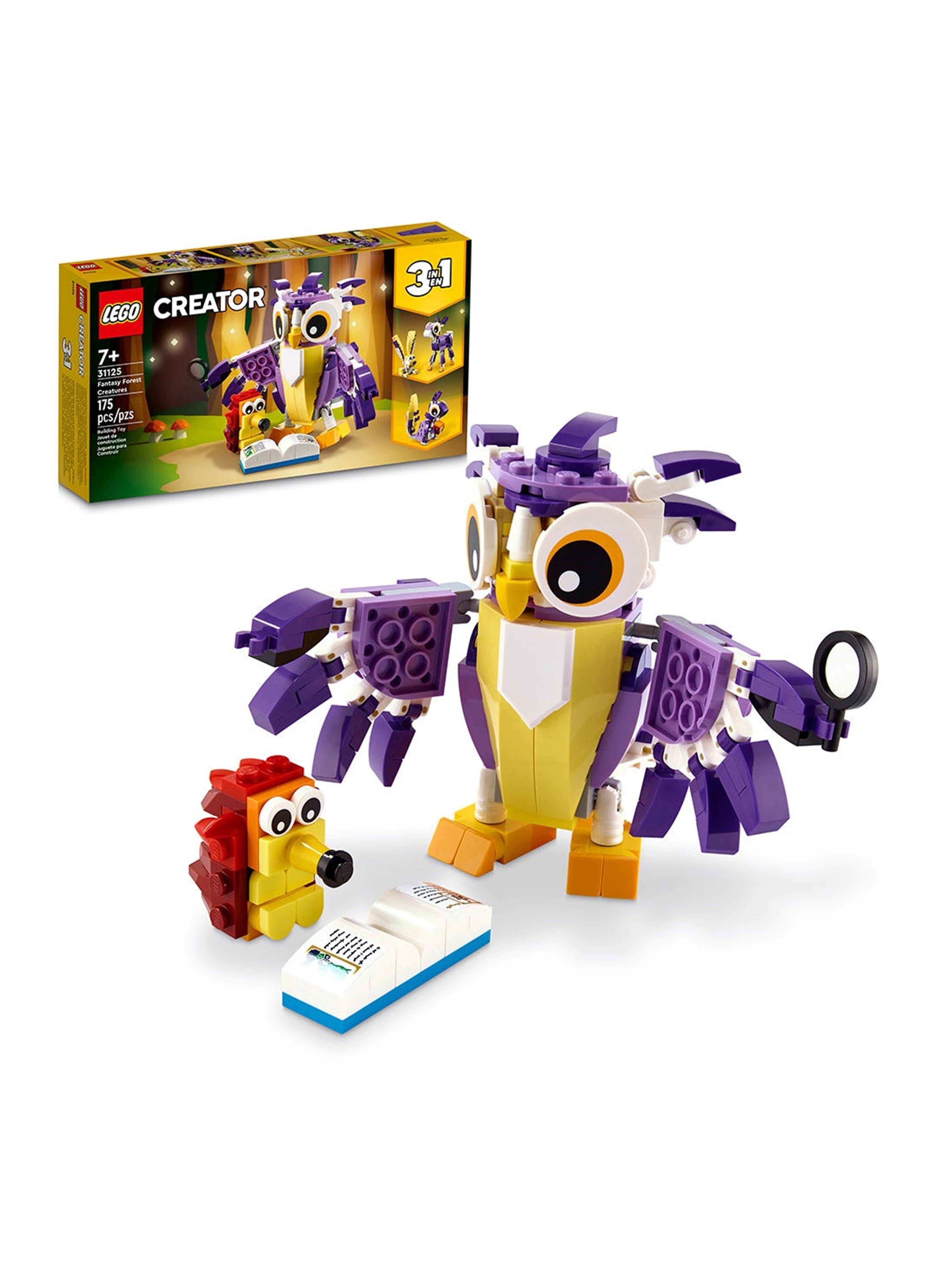 Lego Creator 3 en 1 Criaturas Fantasticas del Bosque 31125 175 pzs-0