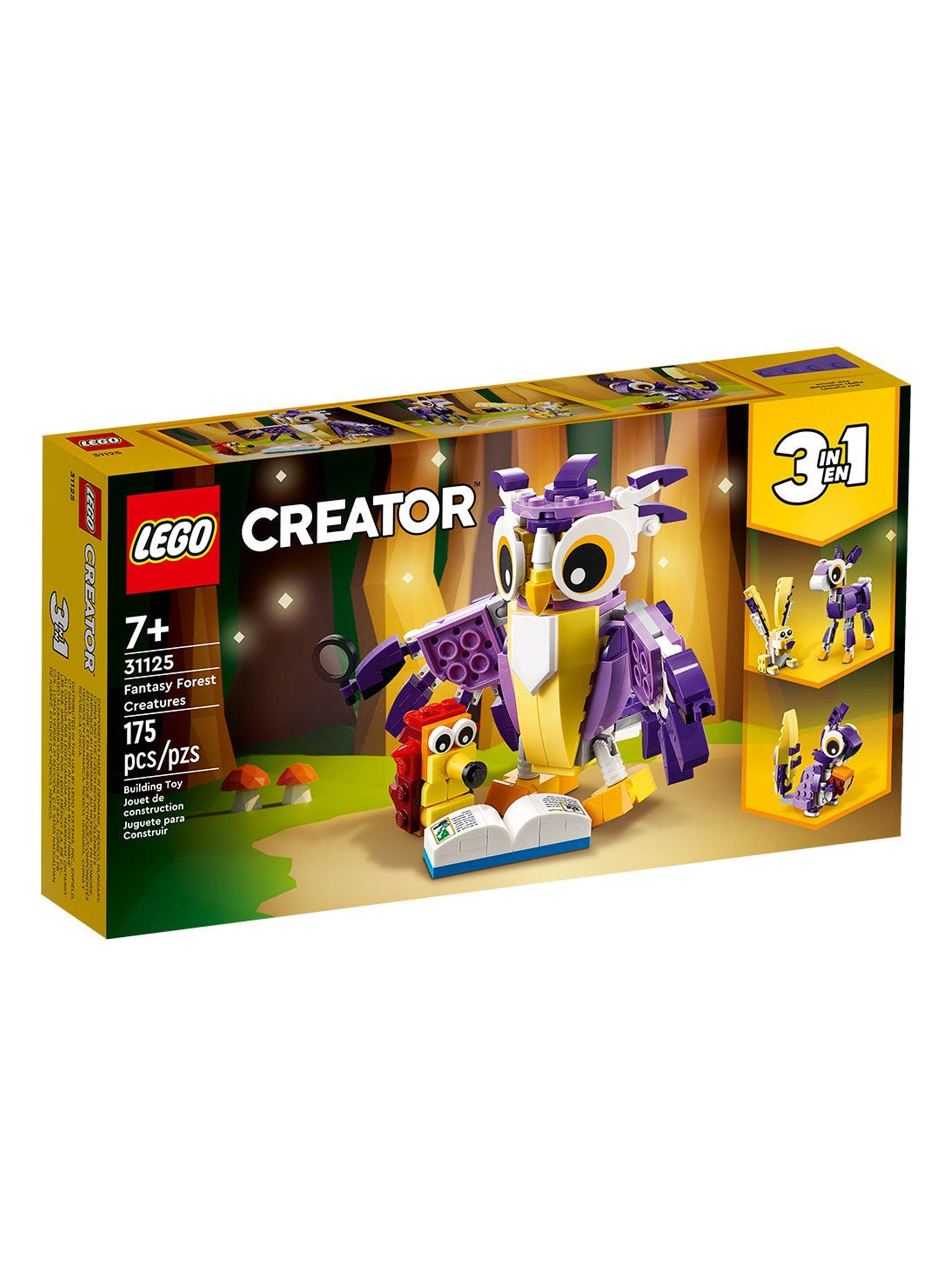 Lego Creator 3 en 1 Criaturas Fantasticas del Bosque 31125 175 pzs-1