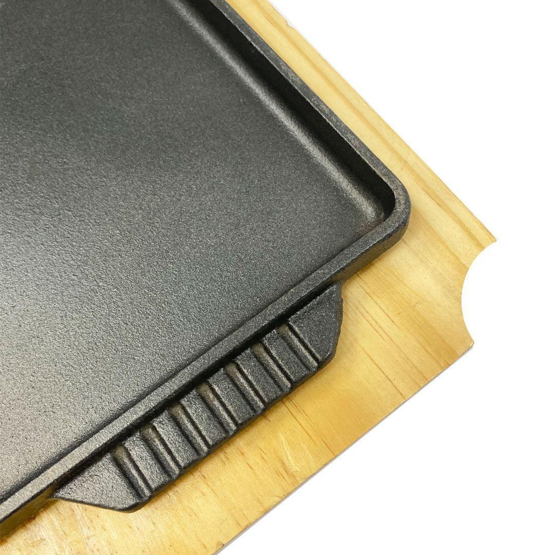 Plancha de hierro Fundido de 22 cm-2