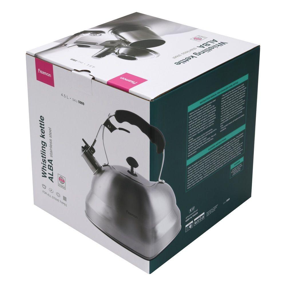 Tetera Premium Alba Acero Inoxidable 4.5 Litros Fissman-5