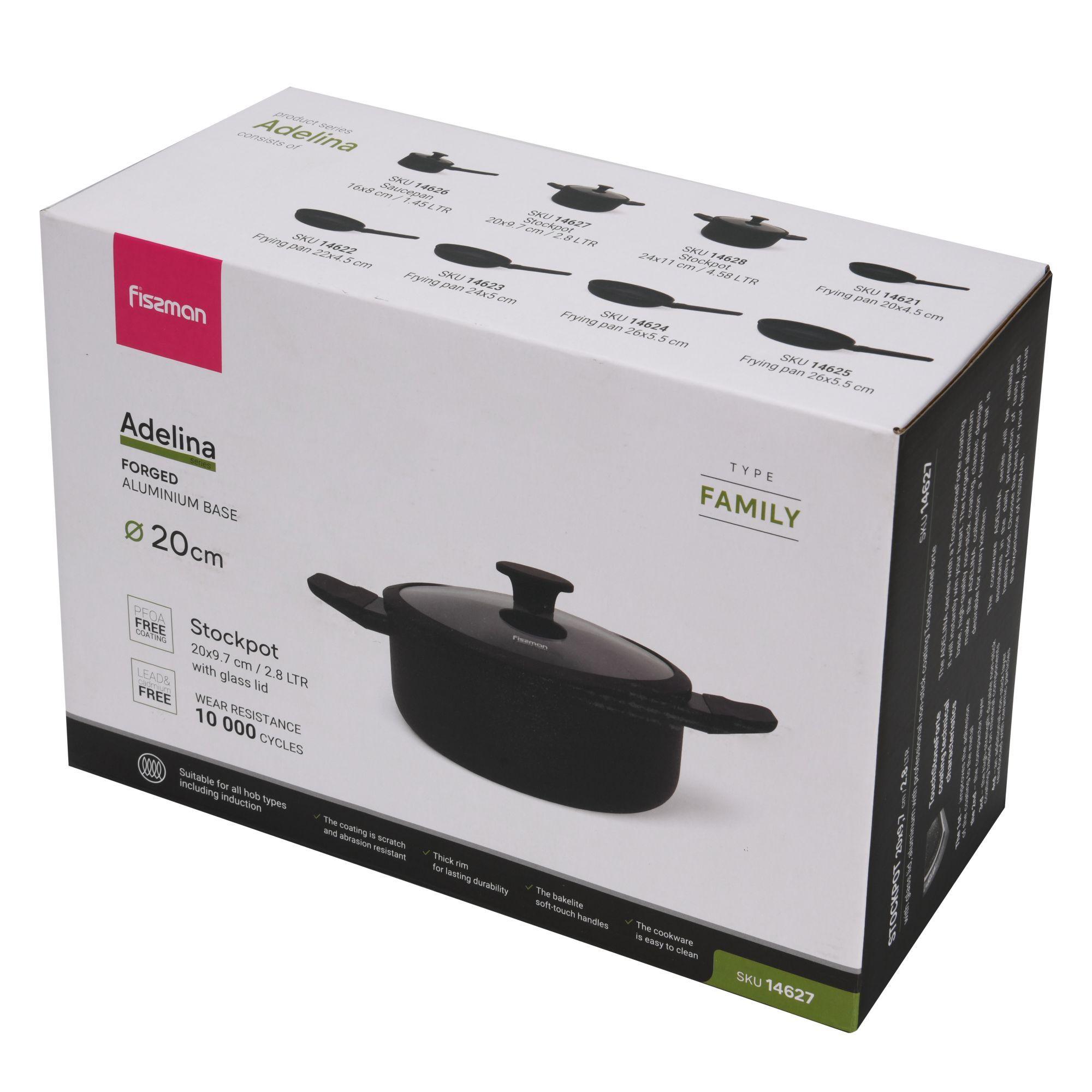 Olla Adelina Con Tapa De Cristal Capacidad 3 Litros Fissman -8