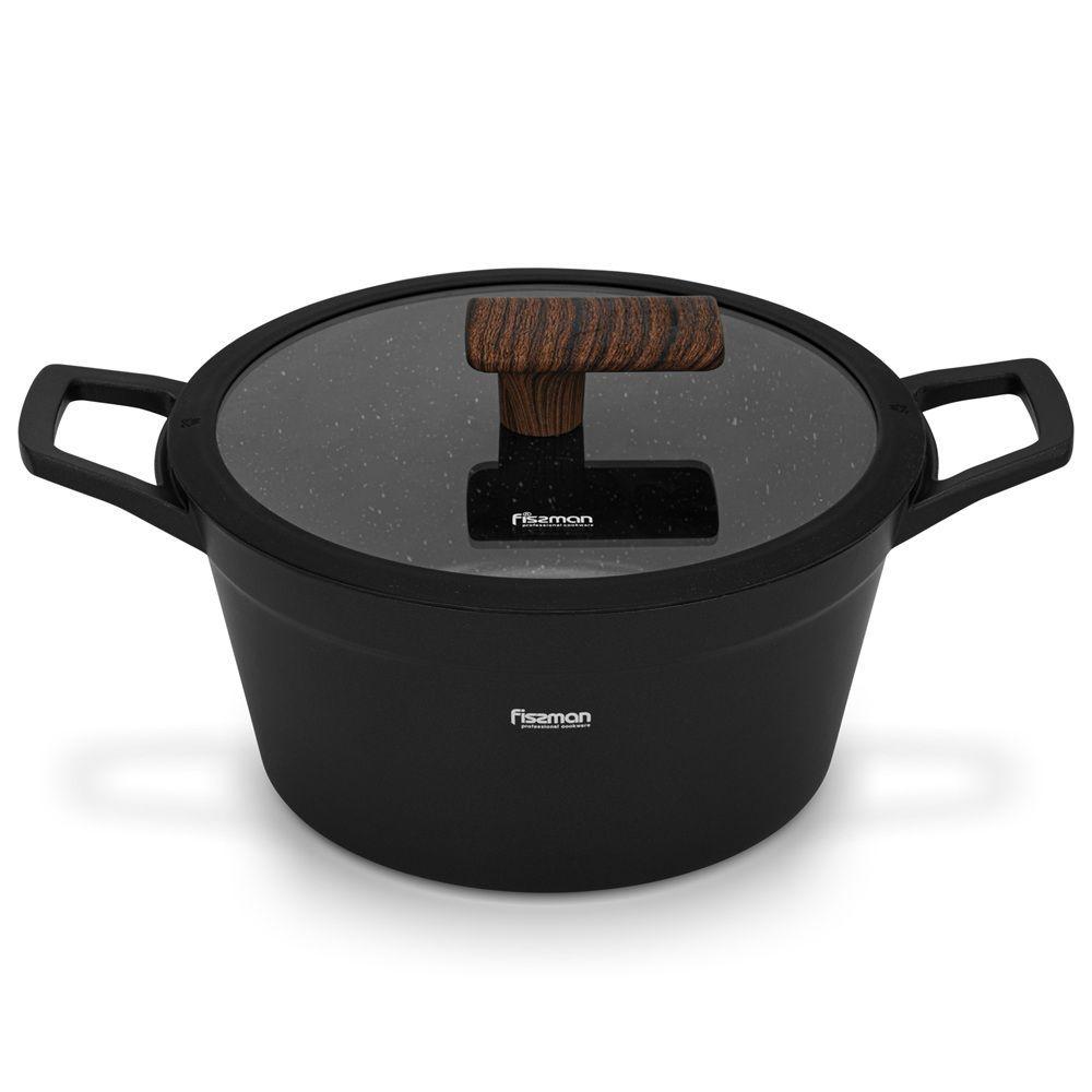 Olla Antiadherente Filomena Con Tapa De Cristal 3.9 litros Fissman-6