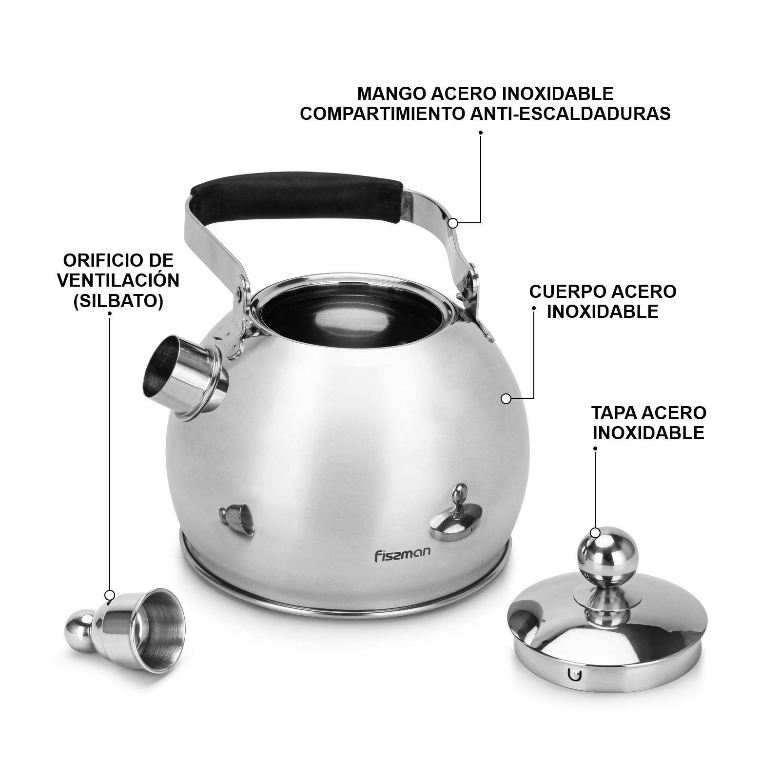 Tetera Premium Elis Acero Inoxidable 3 Litros Fissman-4