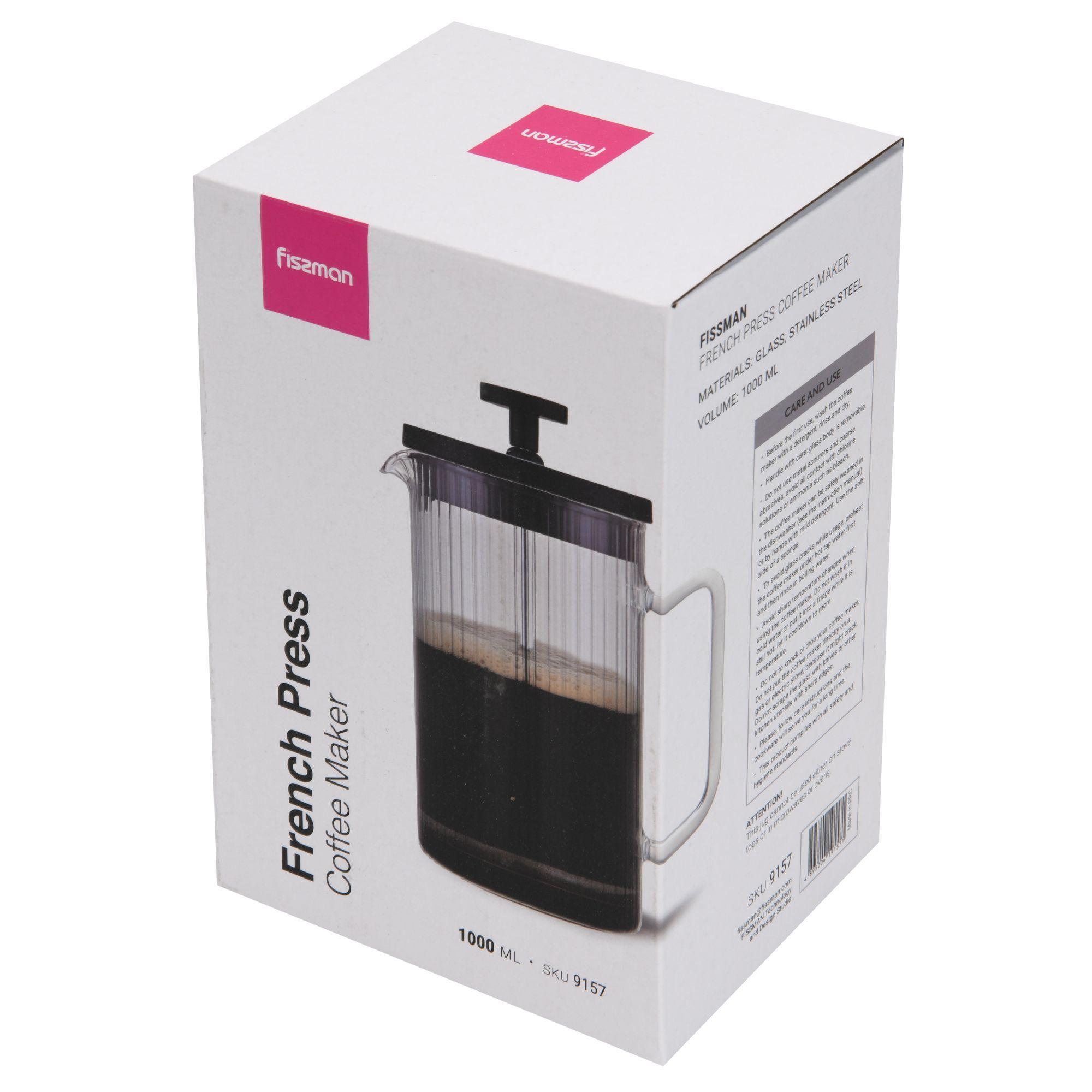 Cafetera Prensa Francesa Line 1000 Ml Fissman-5