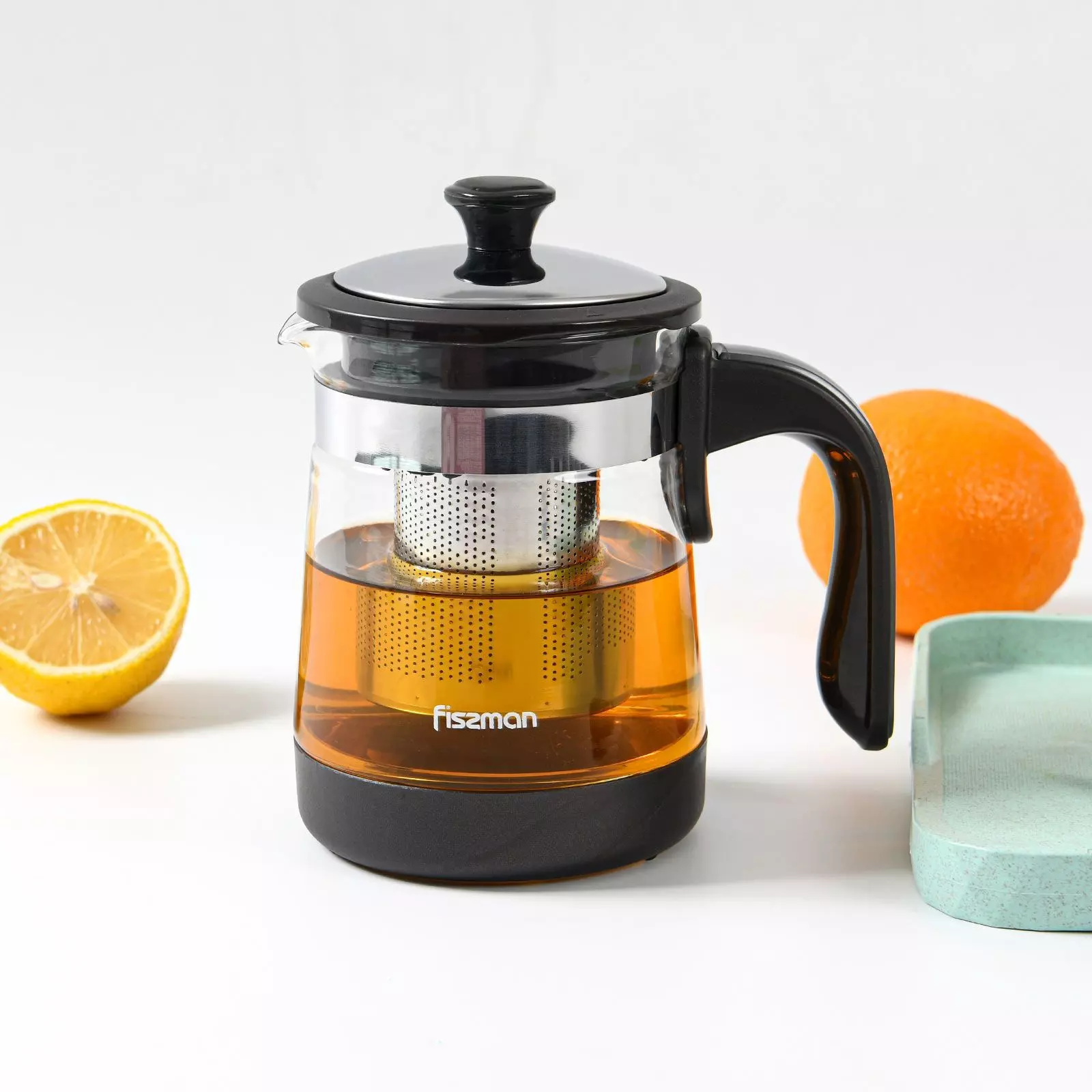 Tetera De Vidrio Con Infusor 950ml Fissman-2