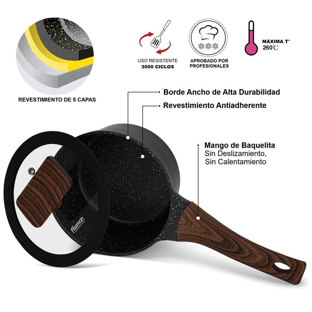 Cacerola Antiadherente Filomena con Fondo de Inducción 1.2 Litros Fissman-3