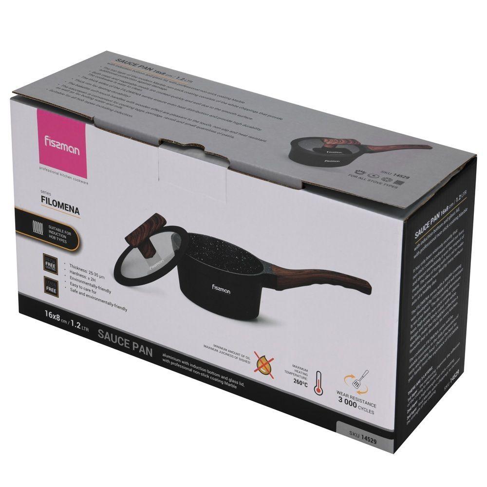 Cacerola Antiadherente Filomena con Fondo de Inducción 1.2 Litros Fissman-7