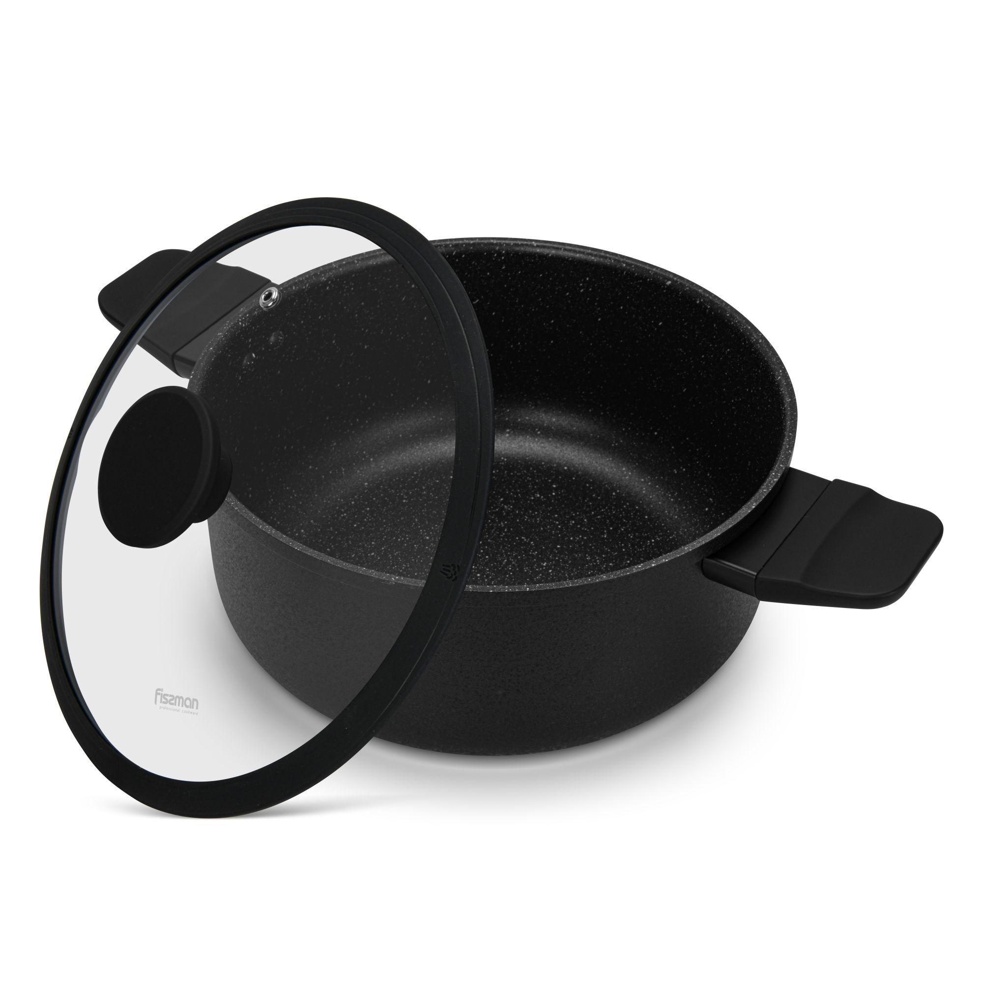 Olla Adelina Con Tapa De Cristal 4.58 Litros Fissman-2