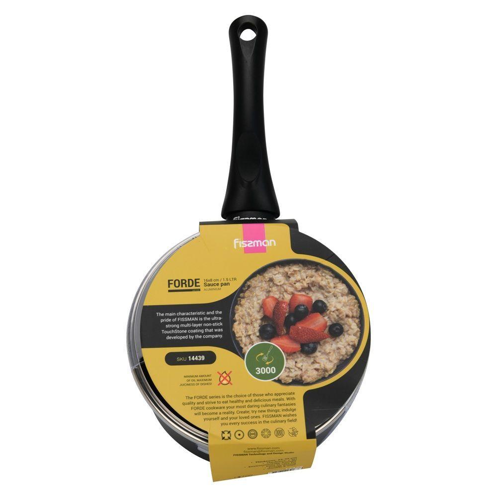 Cacerola Antiadherente Forde con Fondo de Inducción 1.5 Litros Fissman-6