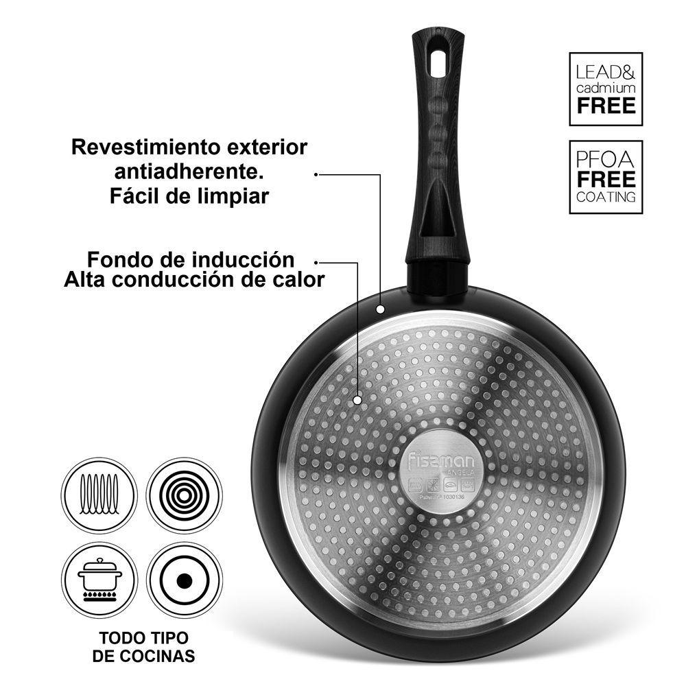 Sartén Antiadherente Angela Con Fondo De Inducción 20cm Fissman-2