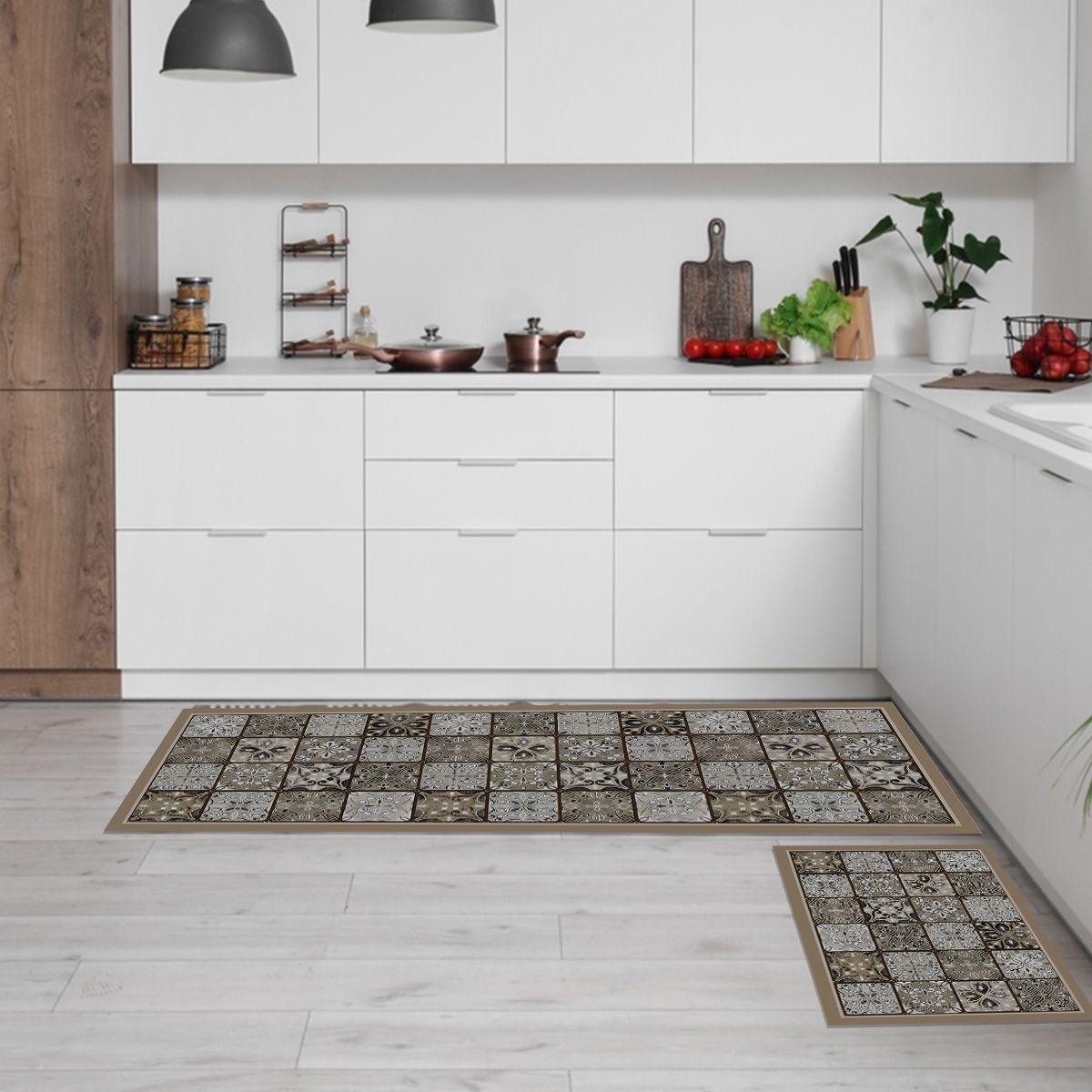 Set 2 Alfombras de Cocina Baldosa Ligure-1