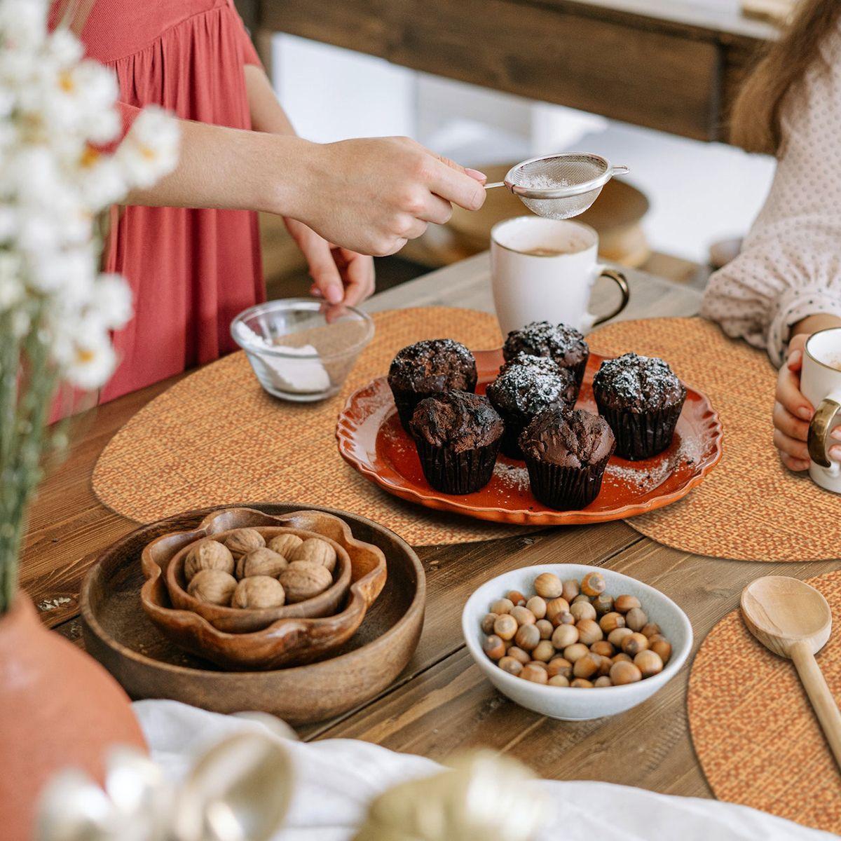 Set 4 Individuales Luxe Autumn Stone-0