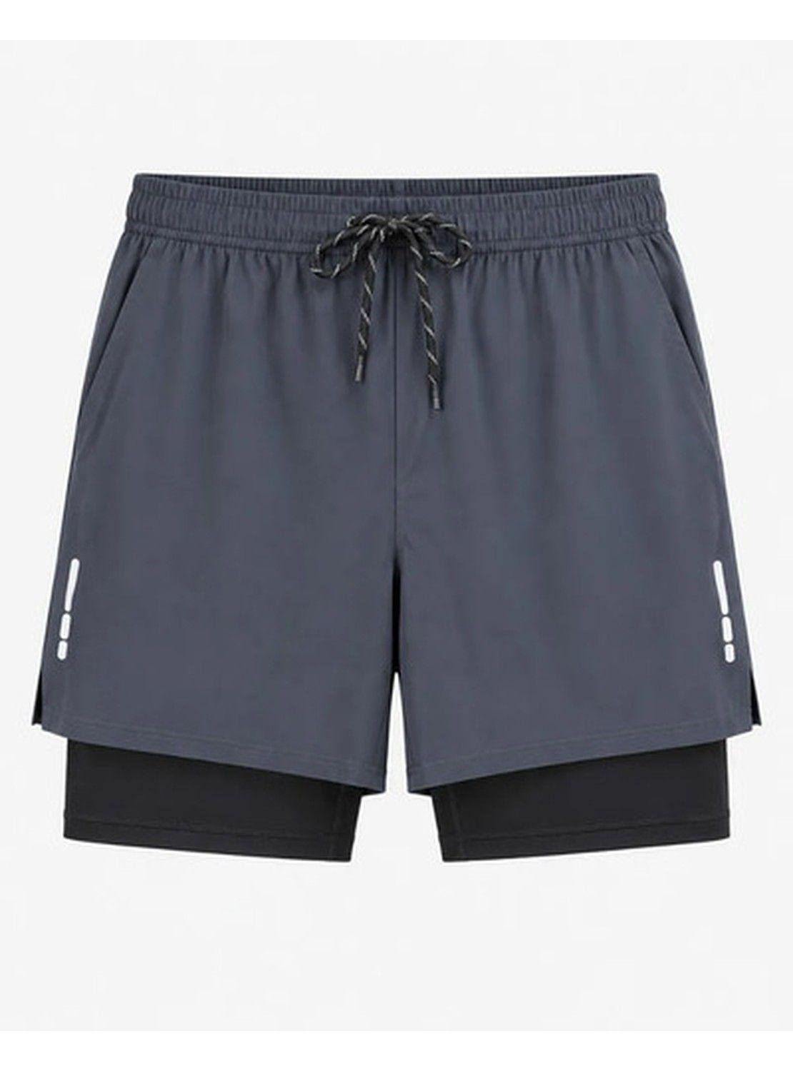 Short Deportivo Running Hombre 2 En 1 Con Calza Interior-0