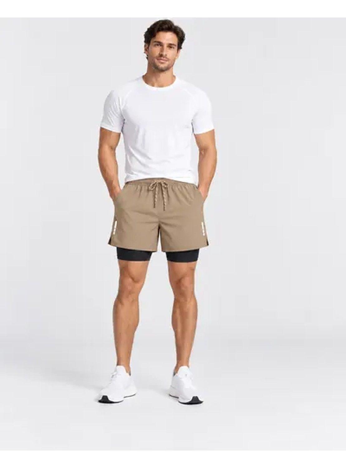 Short Deportivo Running Hombre 2 En 1 Con Calza Interior-2