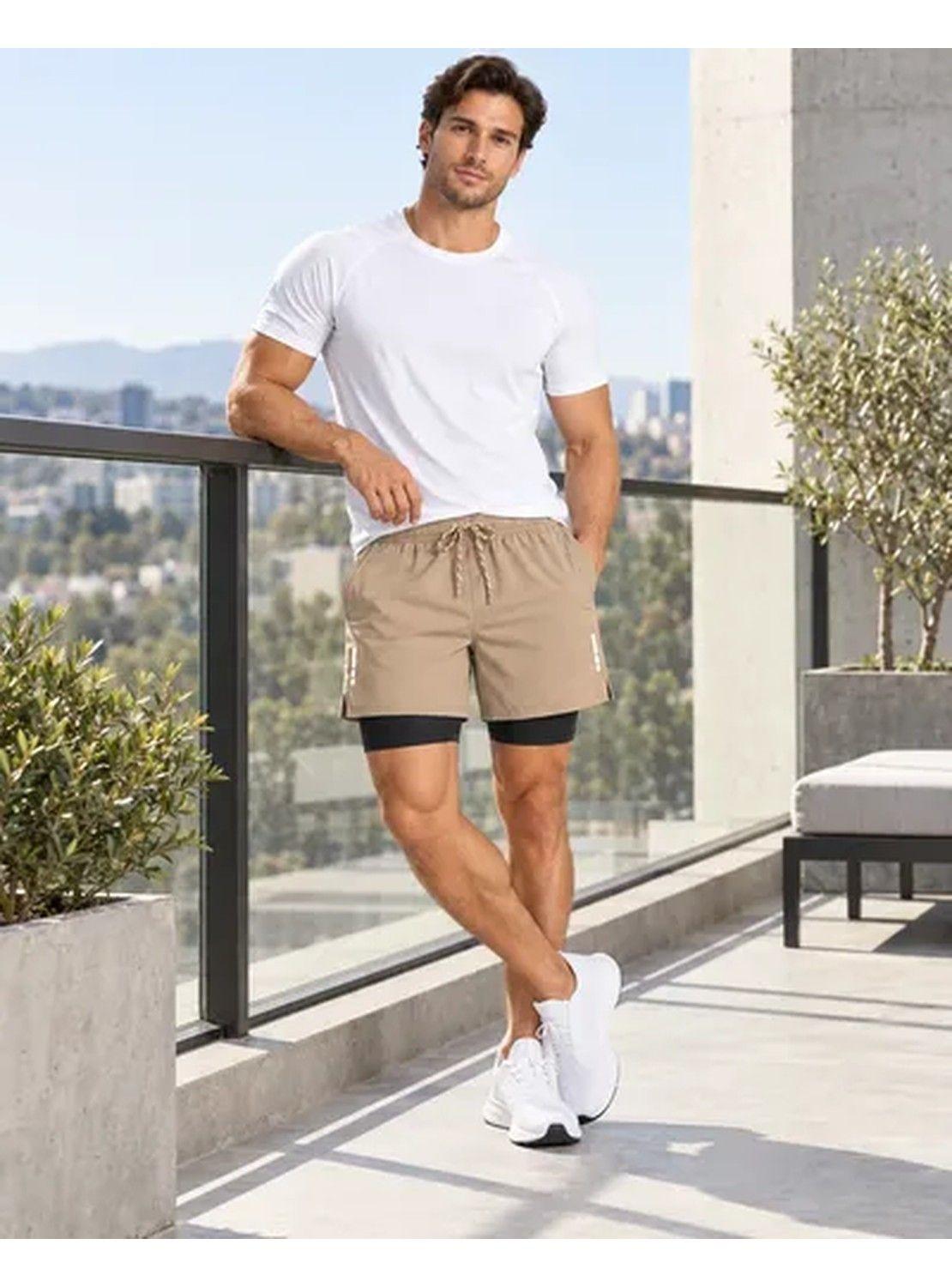 Short Deportivo Running Hombre 2 En 1 Con Calza Interior-3