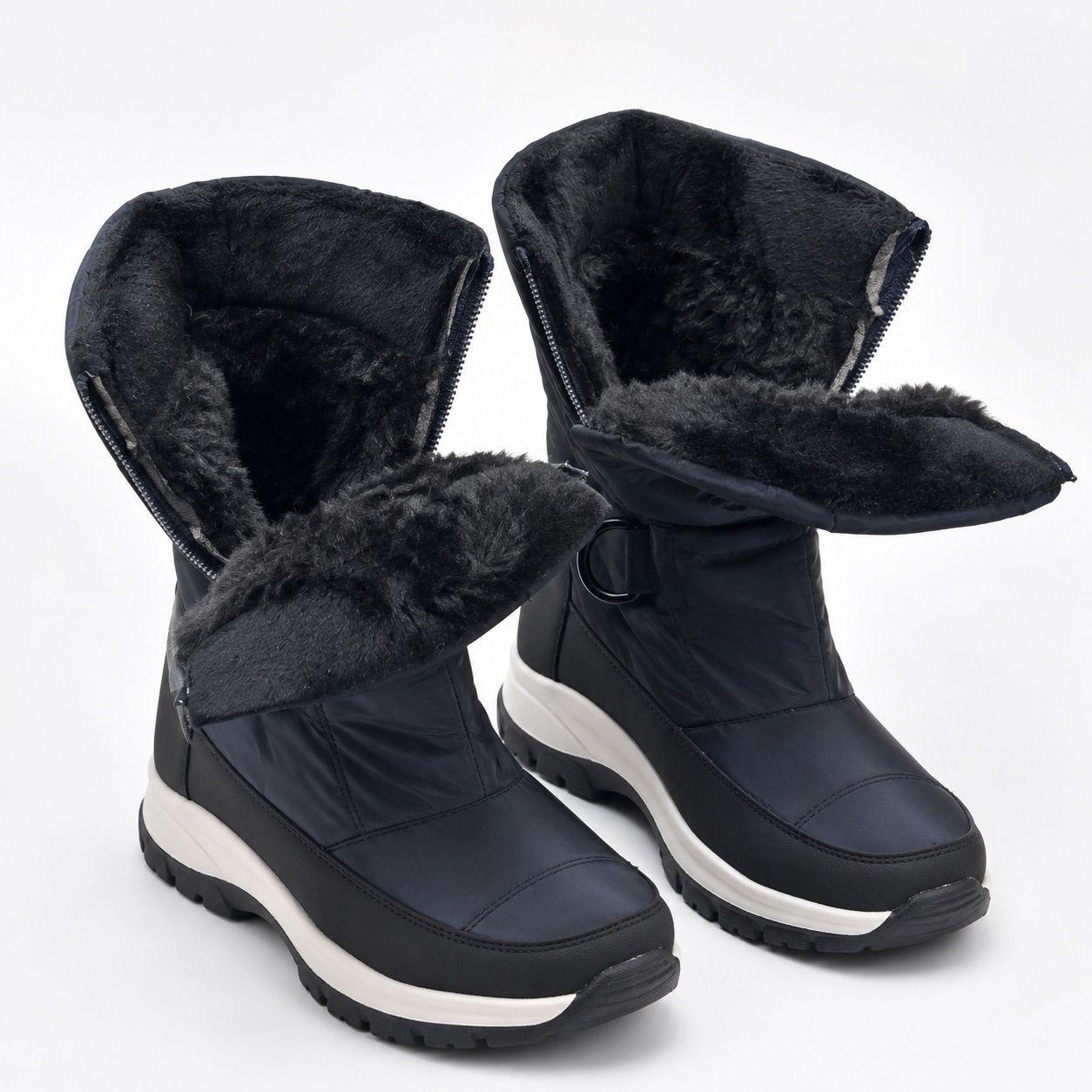 Bota Mujer Chiporro Acolchada Ajustable Suela Antideslizante-5