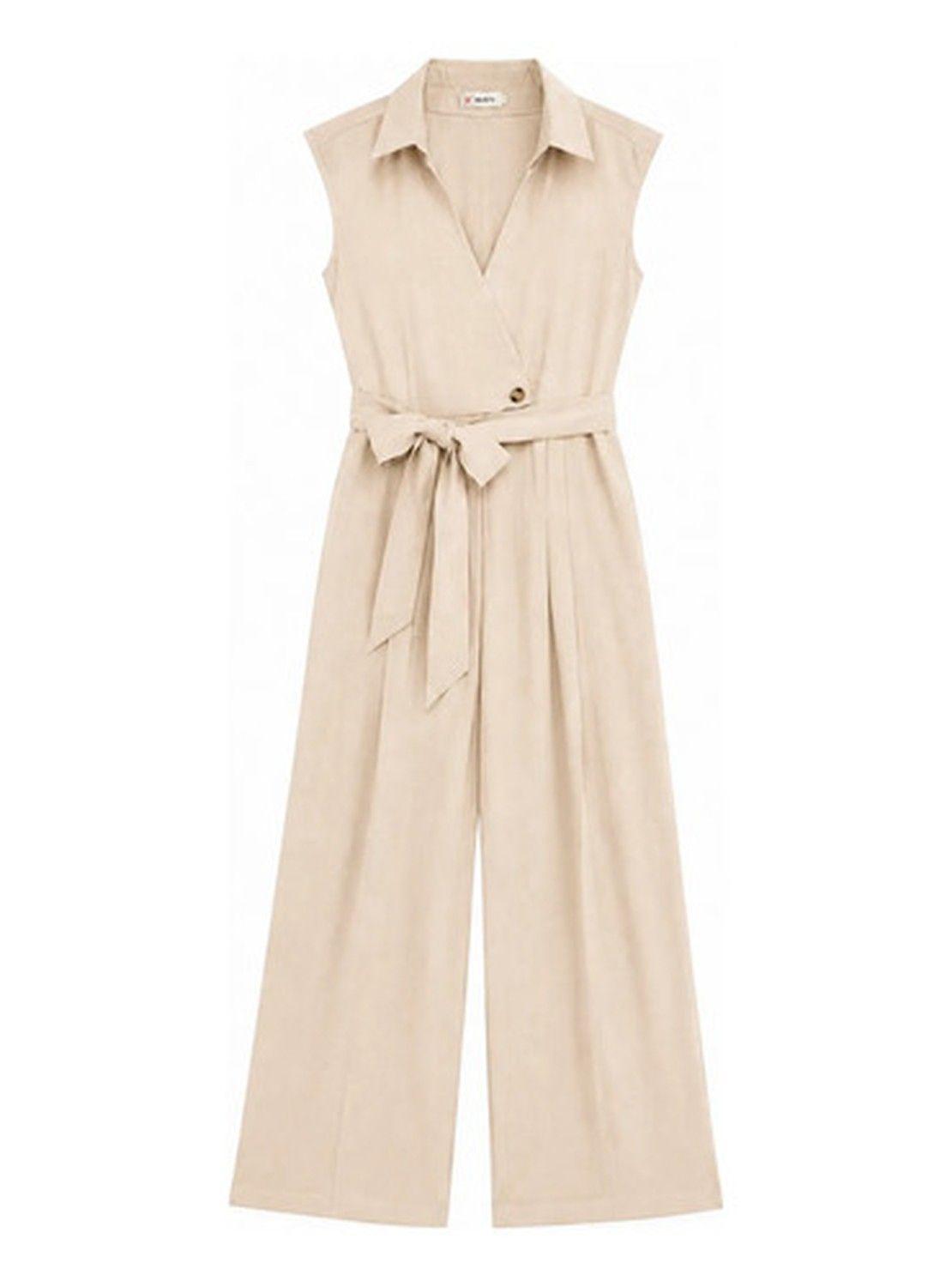 Enterito Jumpsuit Palazzo Largo Elegante Casual Fiesta-0