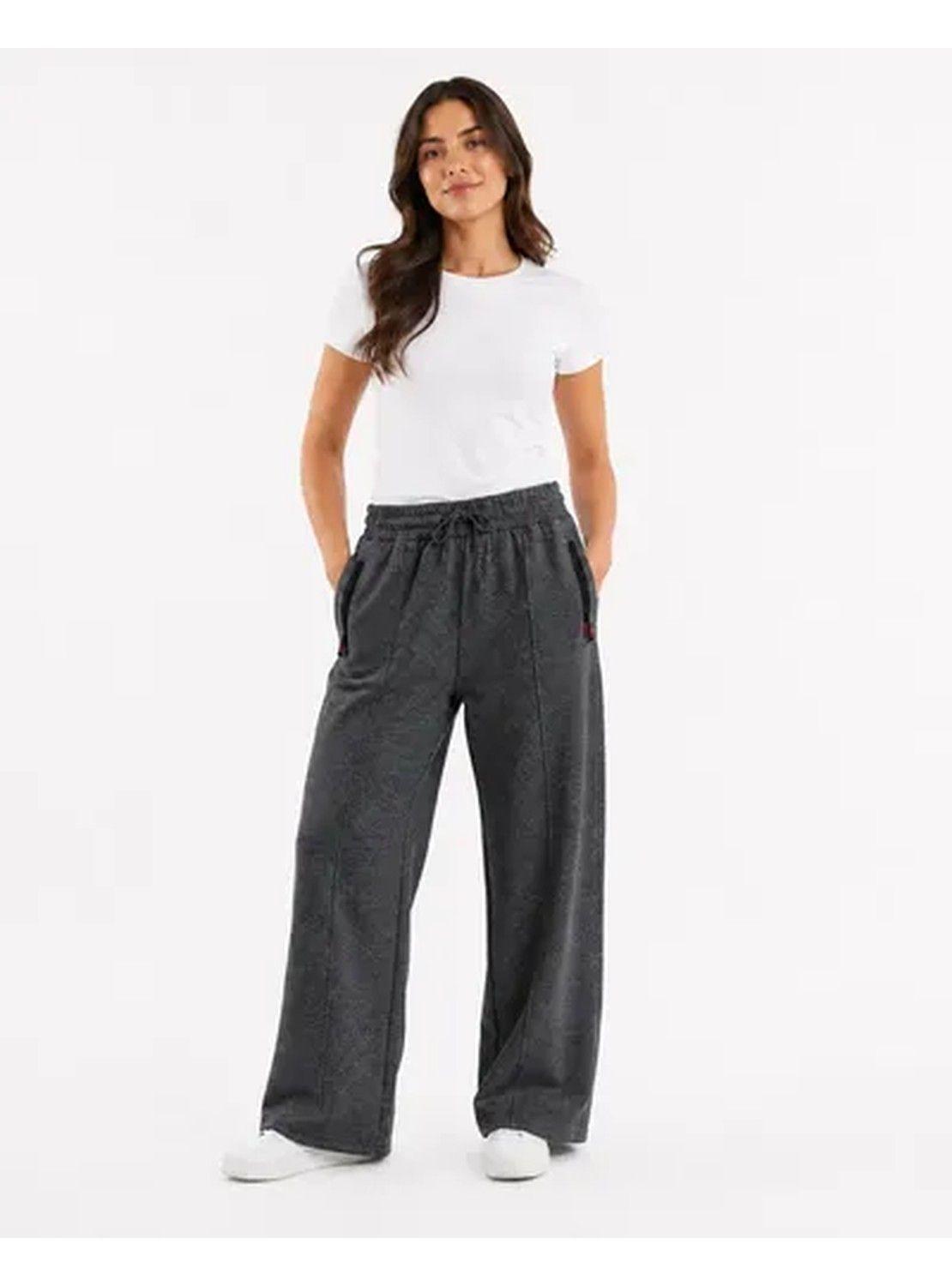 Pantalón De Buzo Unisex Pierna Ancha Con Interior Térmico-0