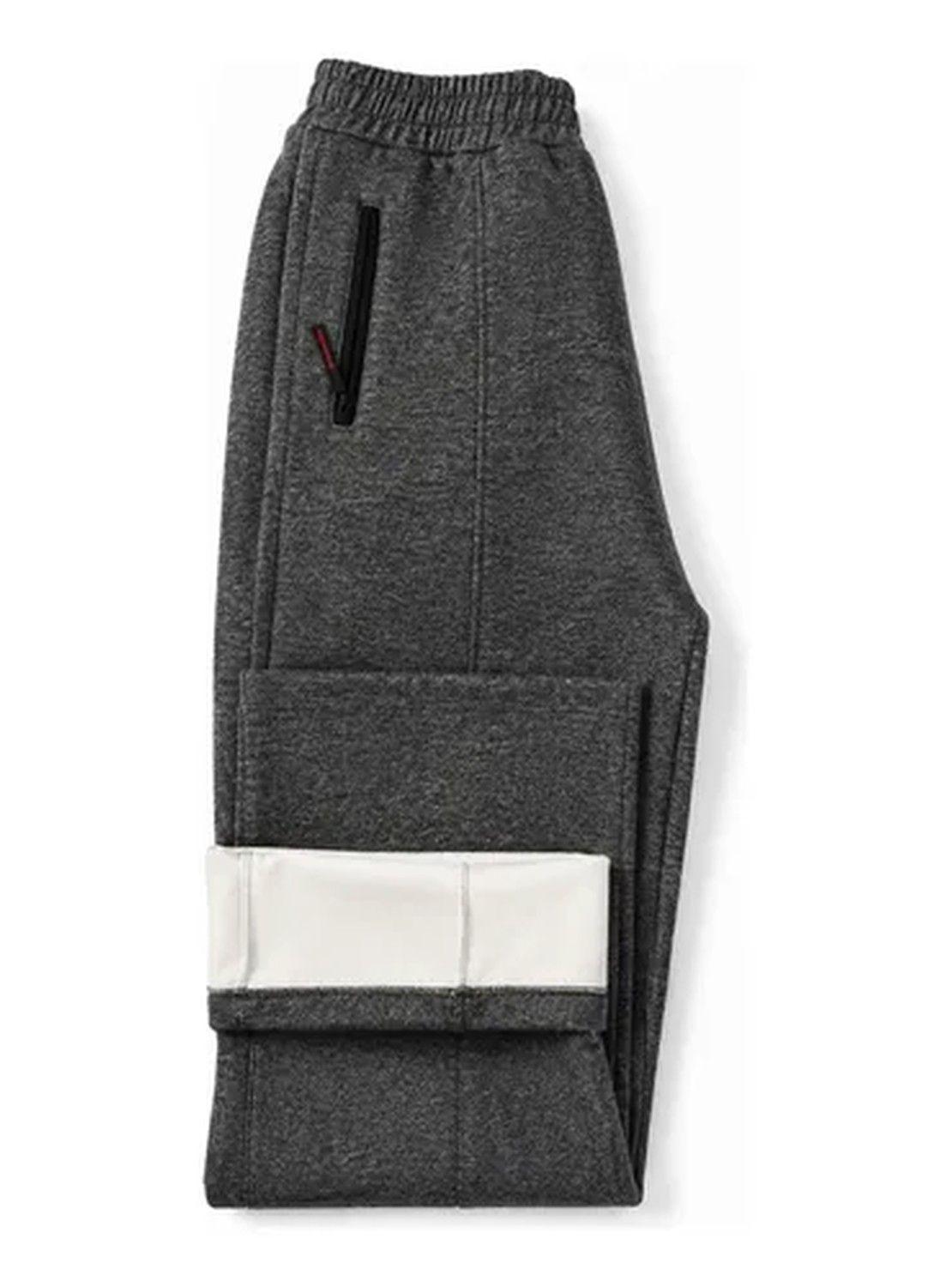 Pantalón De Buzo Unisex Pierna Ancha Con Interior Térmico-7