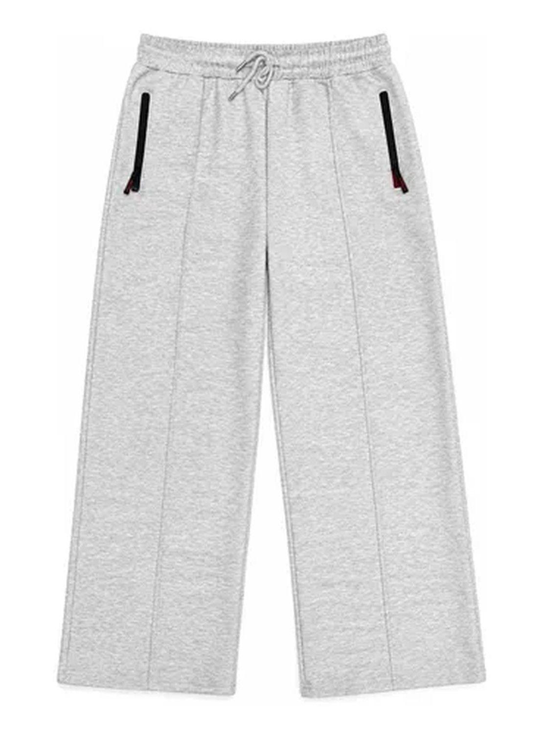 Pantalón De Buzo Unisex Pierna Ancha Con Interior Térmico-0