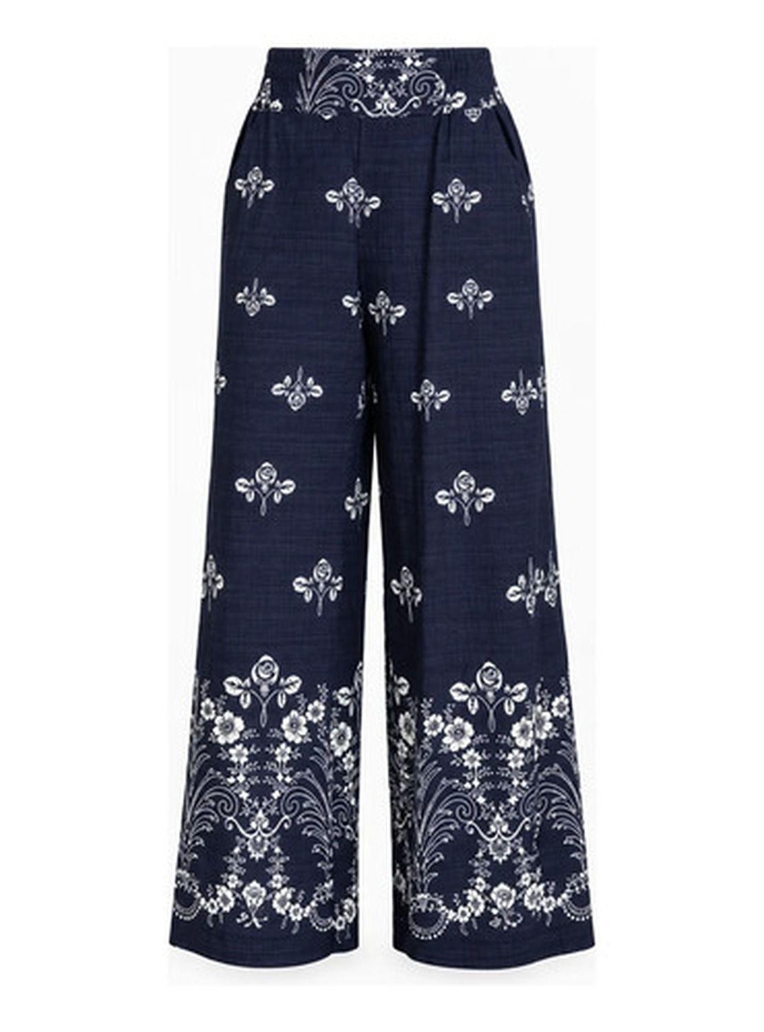 Pantalón Mujer Palazzo Modelo Florencia Estampado-1