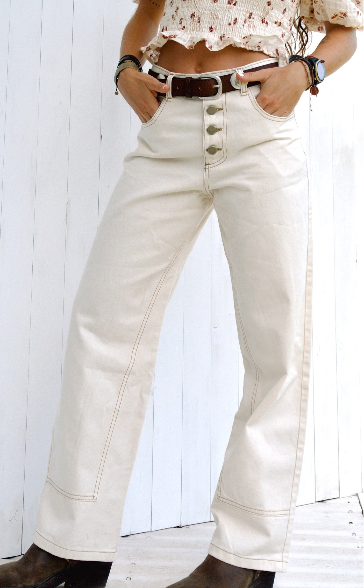 Pantalon Maga blanco Rupha-0