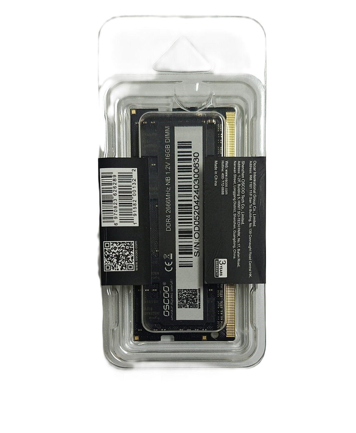 MEMORIA RAM DDR4 16GB 2666MHZ OSCOO SODIMM 12V-3
