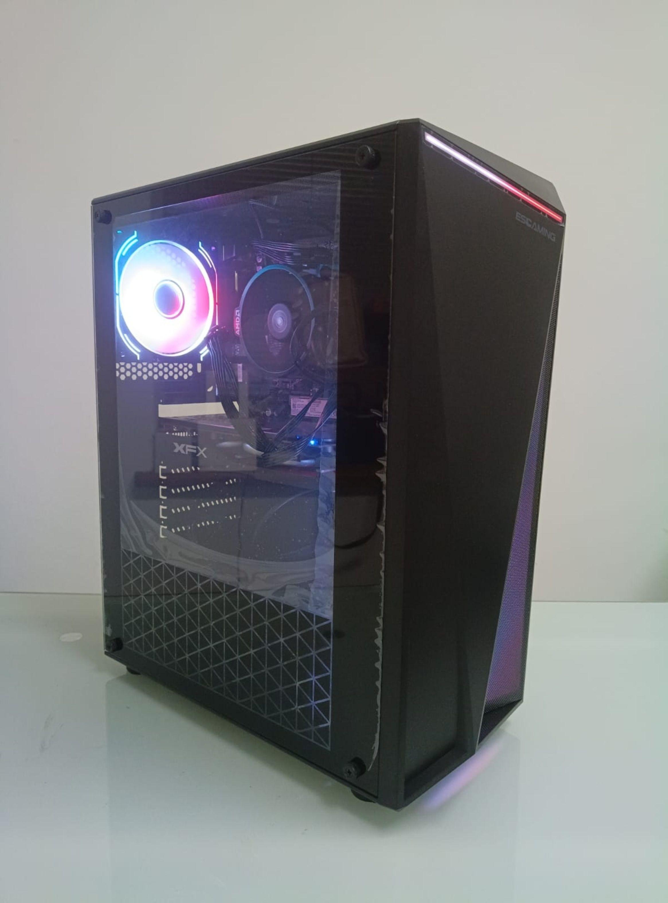COMPUTADOR PC GAMER AMD RYZEN 5 - 5600 6 NUCLEOS 20GB RAM 1TB + 128 GB SSD + TECLADO Y MOUSE-2