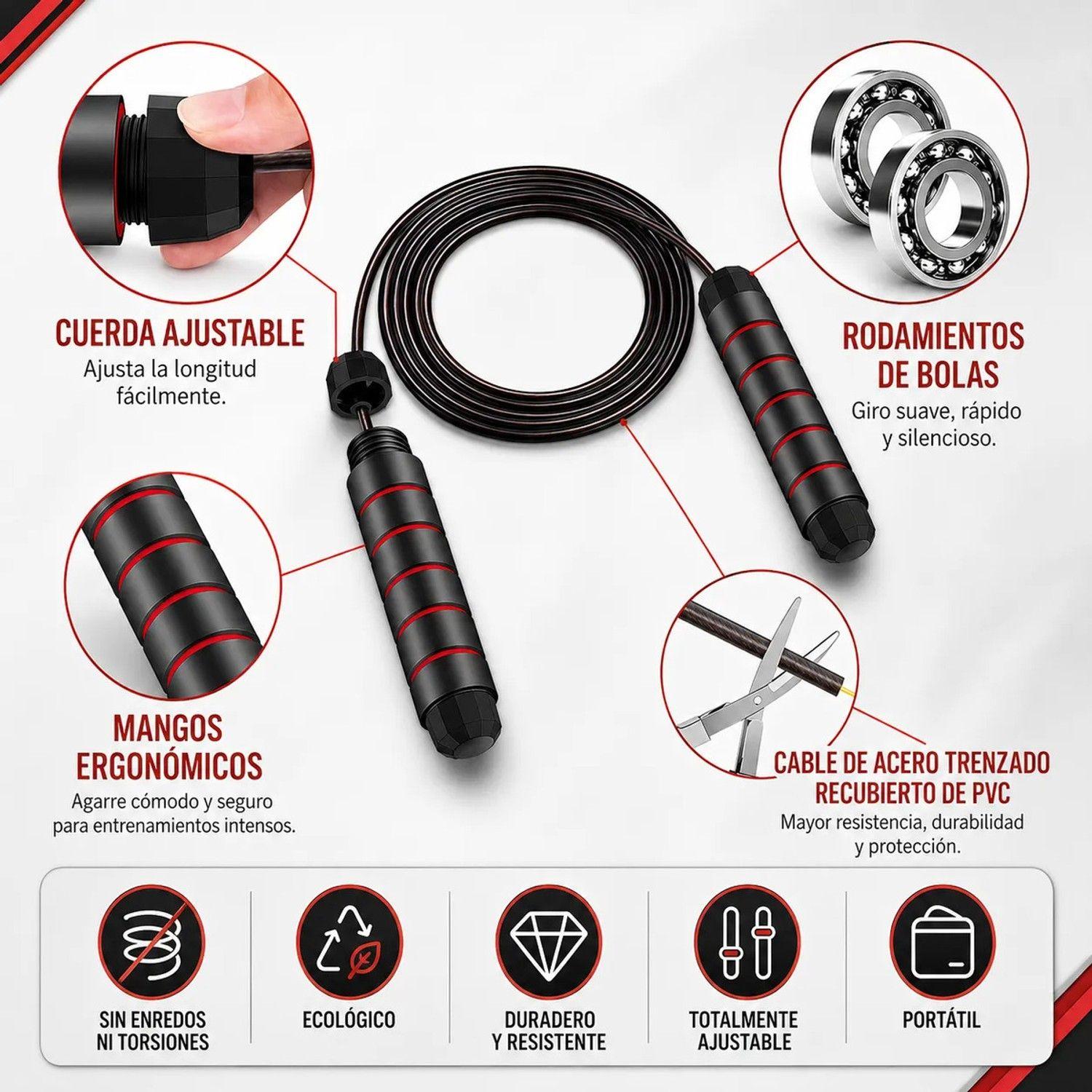 Set De Entrenamiento Multifuncional 7 En 1 Rueda Abdominal-4