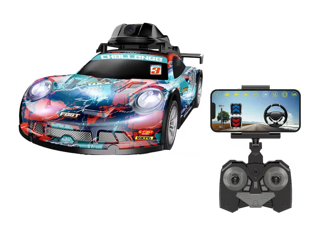 Auto A Rojo Control Remoto Con Cámara Graba Y Saca Fotos-0