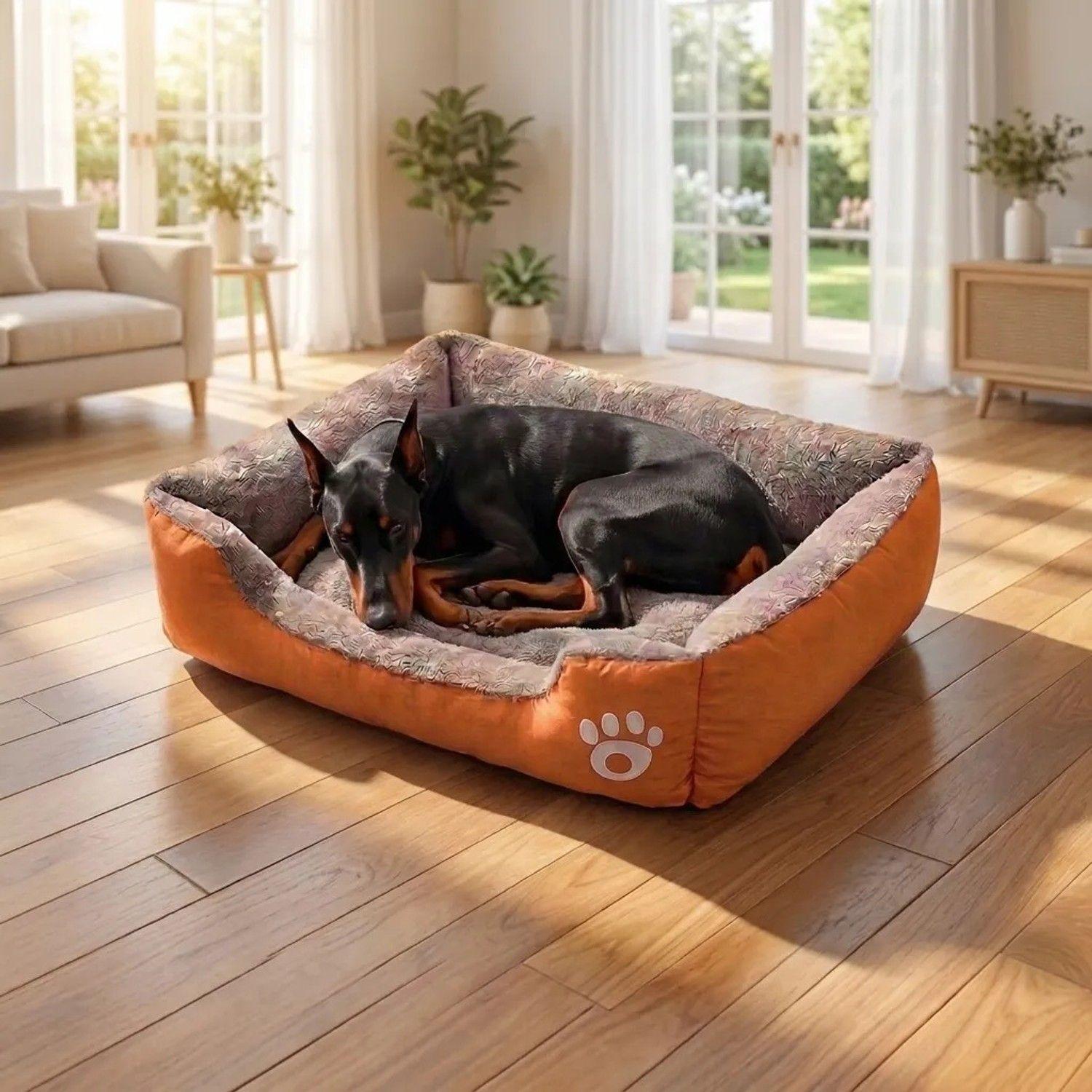 Cama Para Perro Razas Grandes Ergonómica Antiestres-3