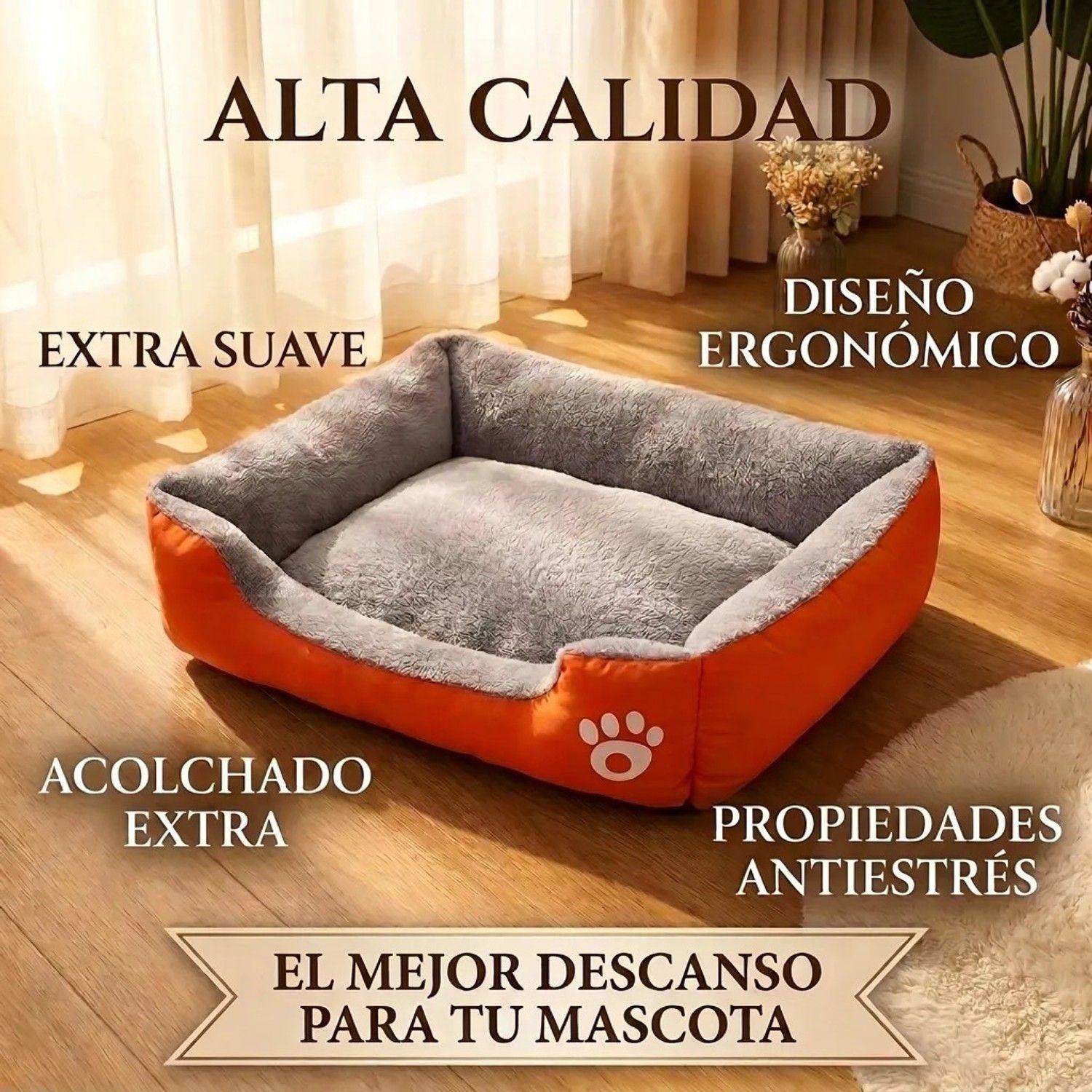 Cama Para Perro Razas Grandes Ergonómica Antiestres-5