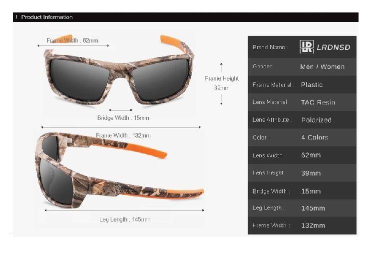 Lentes Camuflaje Celeste Uv De Caza Pesca Ciclismo Conducción-2