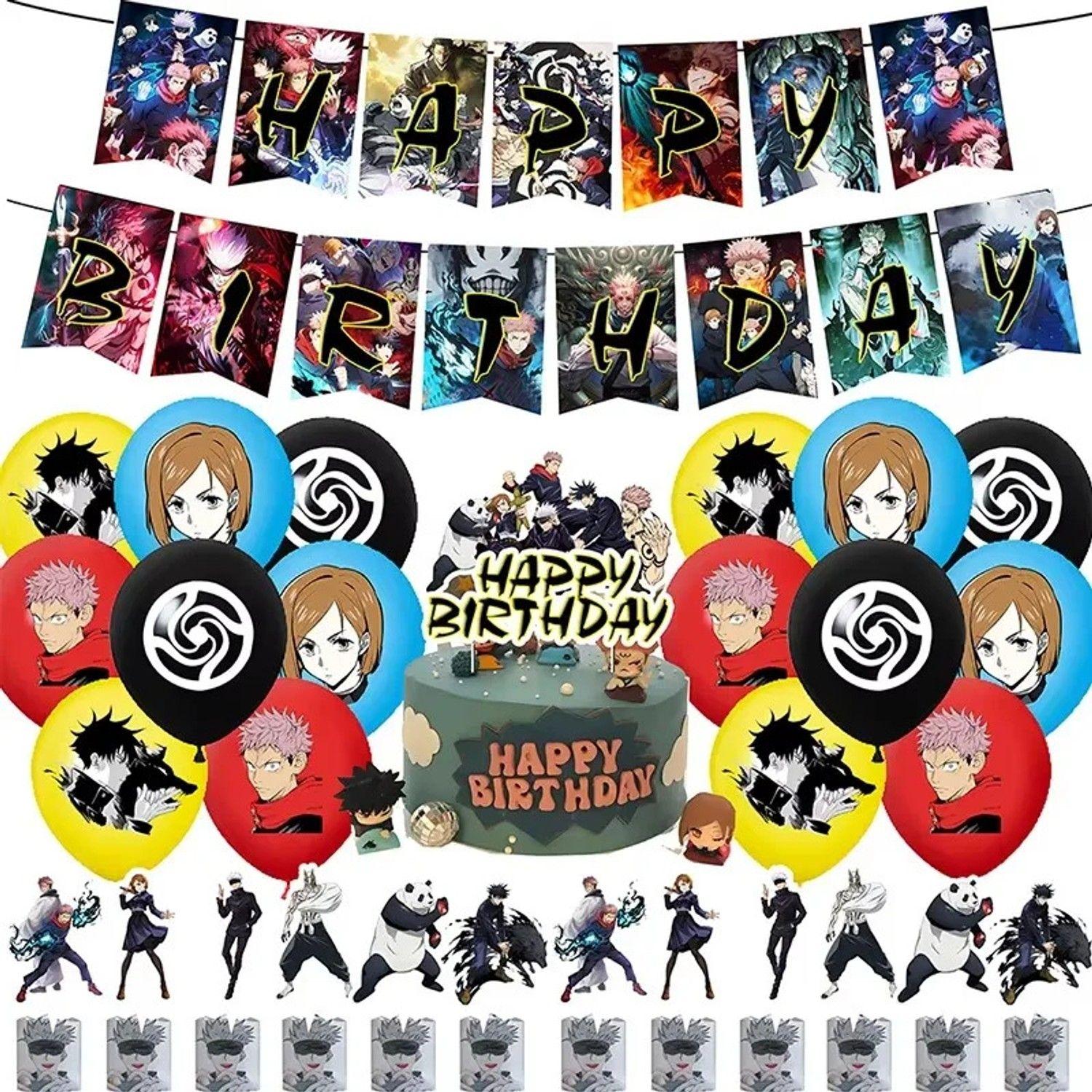 Set De Cumpleaños Jujutsu Kaisen Cotillón-0