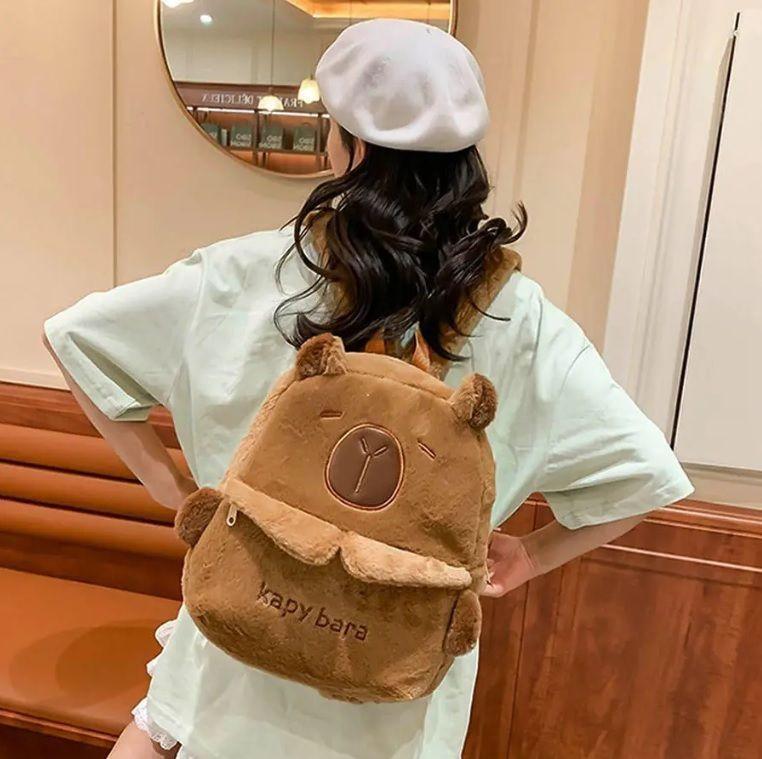 Capybara Mochila Capibara Kawaii Regalo Novedad-2